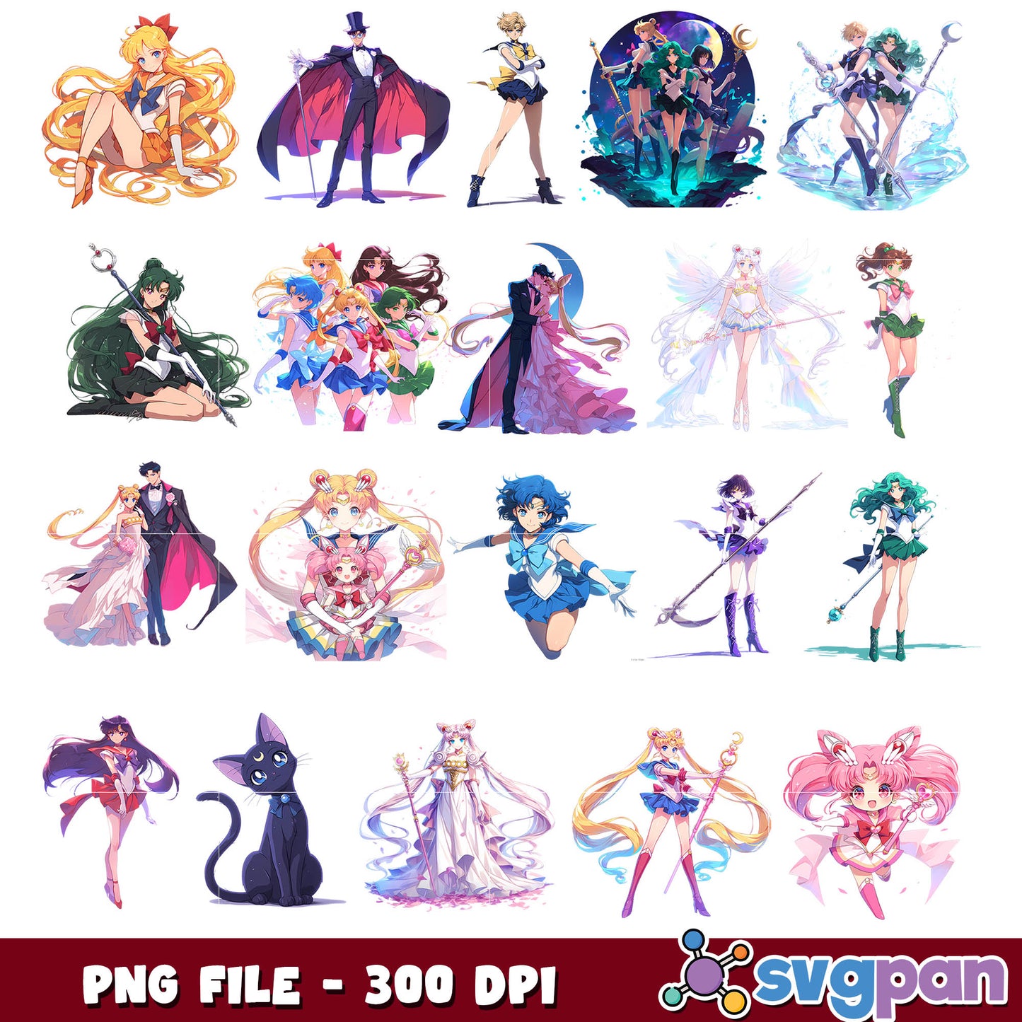 Sailor Moon png bundle