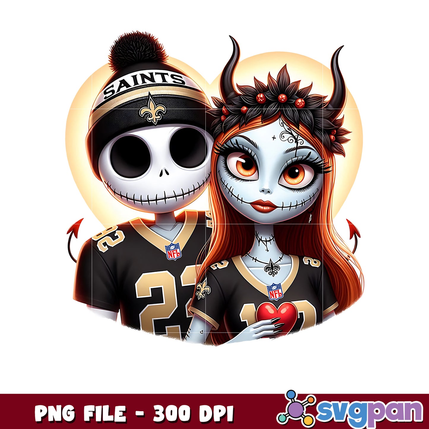 Saints jack and sally png, nfl bracket png, nfl combine png