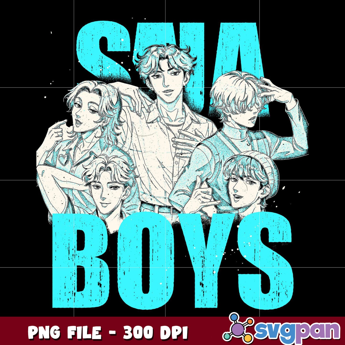 Saja boys blue logo png, kpop demon hunter png, netflix cartoon png