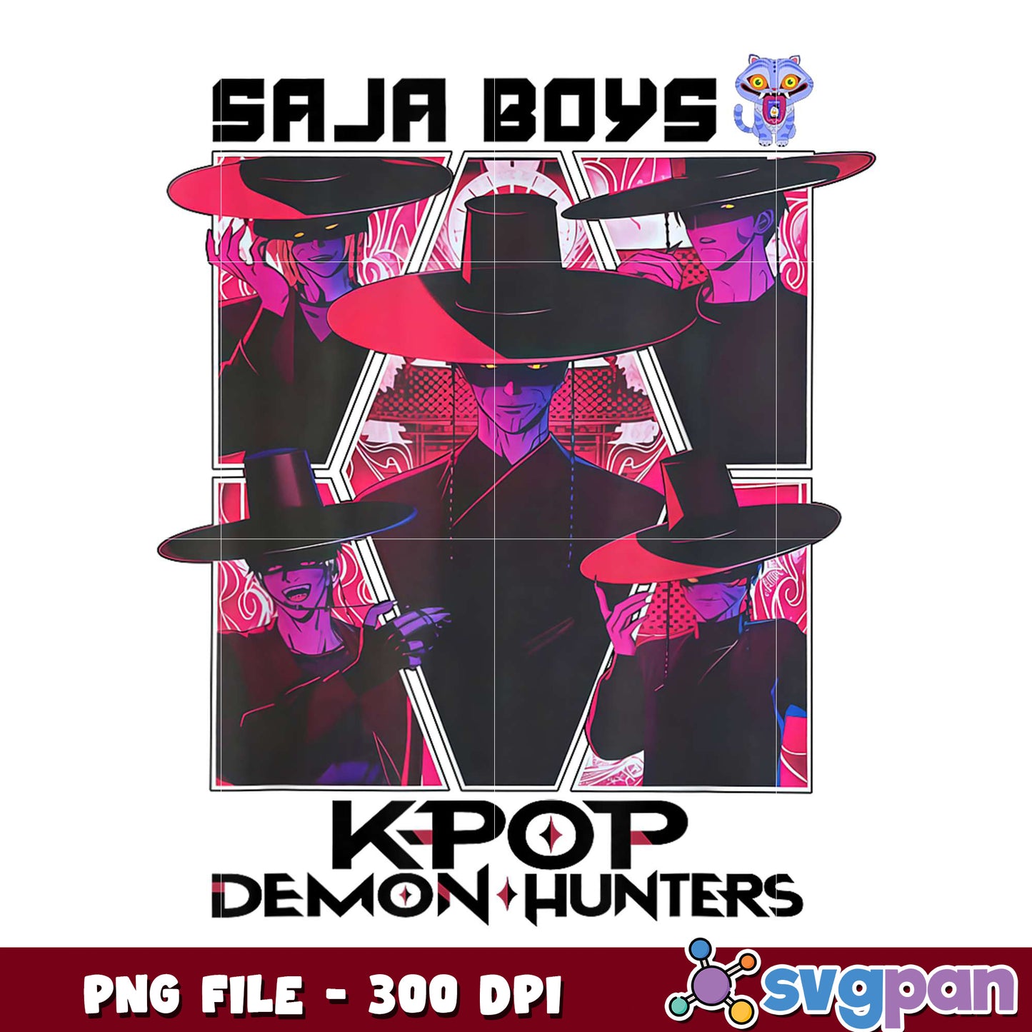 Saja boys kpop demon hunter png, fantasy warrior png, korean animation png