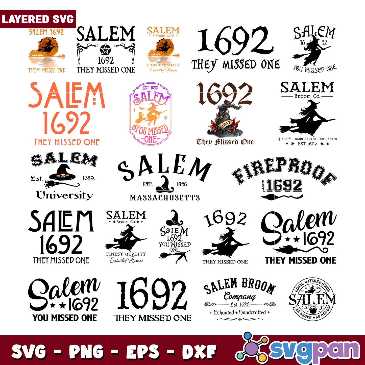 Salem 1692 Witch SVG Bundle