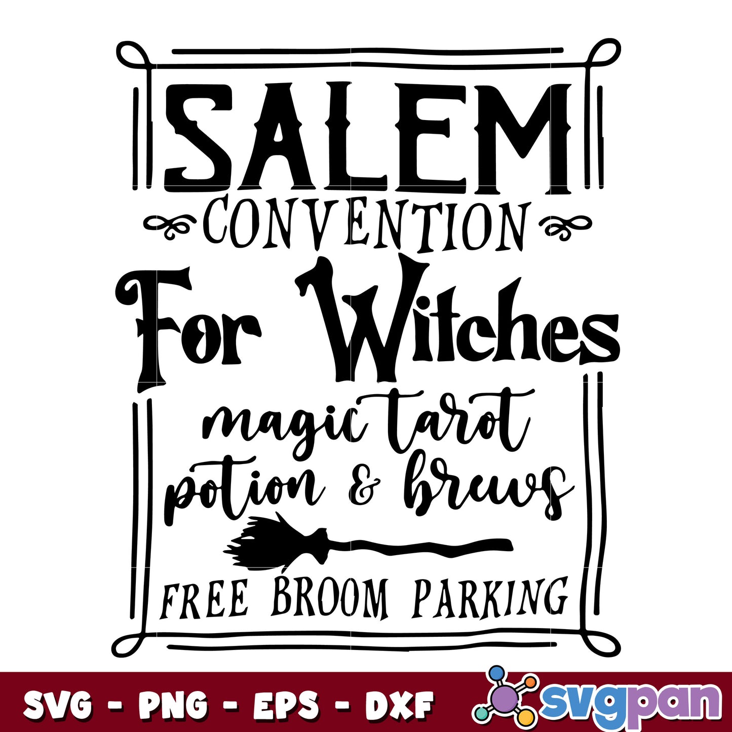 Salem Convention For Witches svg