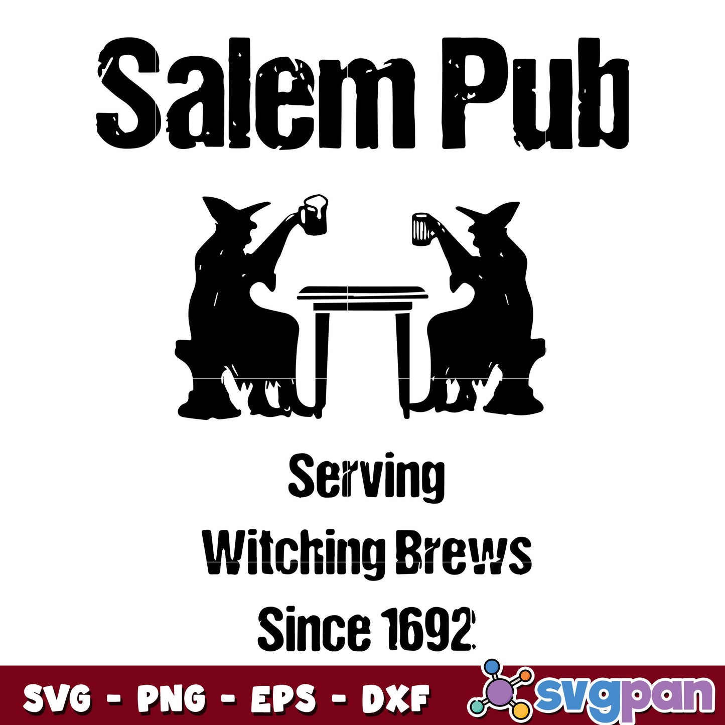 Salem Pub Serving Witching Brews Since 1692 Drinking svg