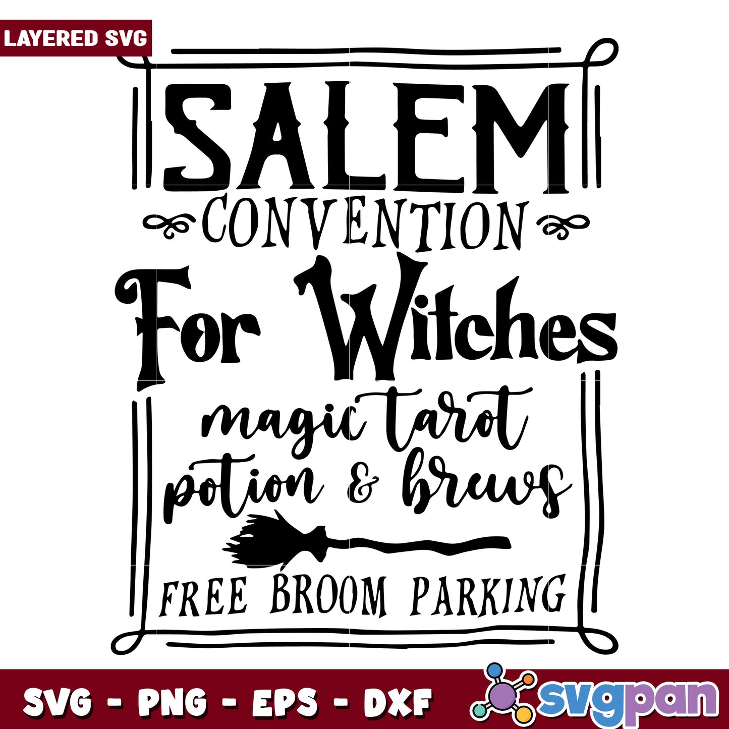 Salem covertion svg, halloween vacation svg, halloween holiday svg