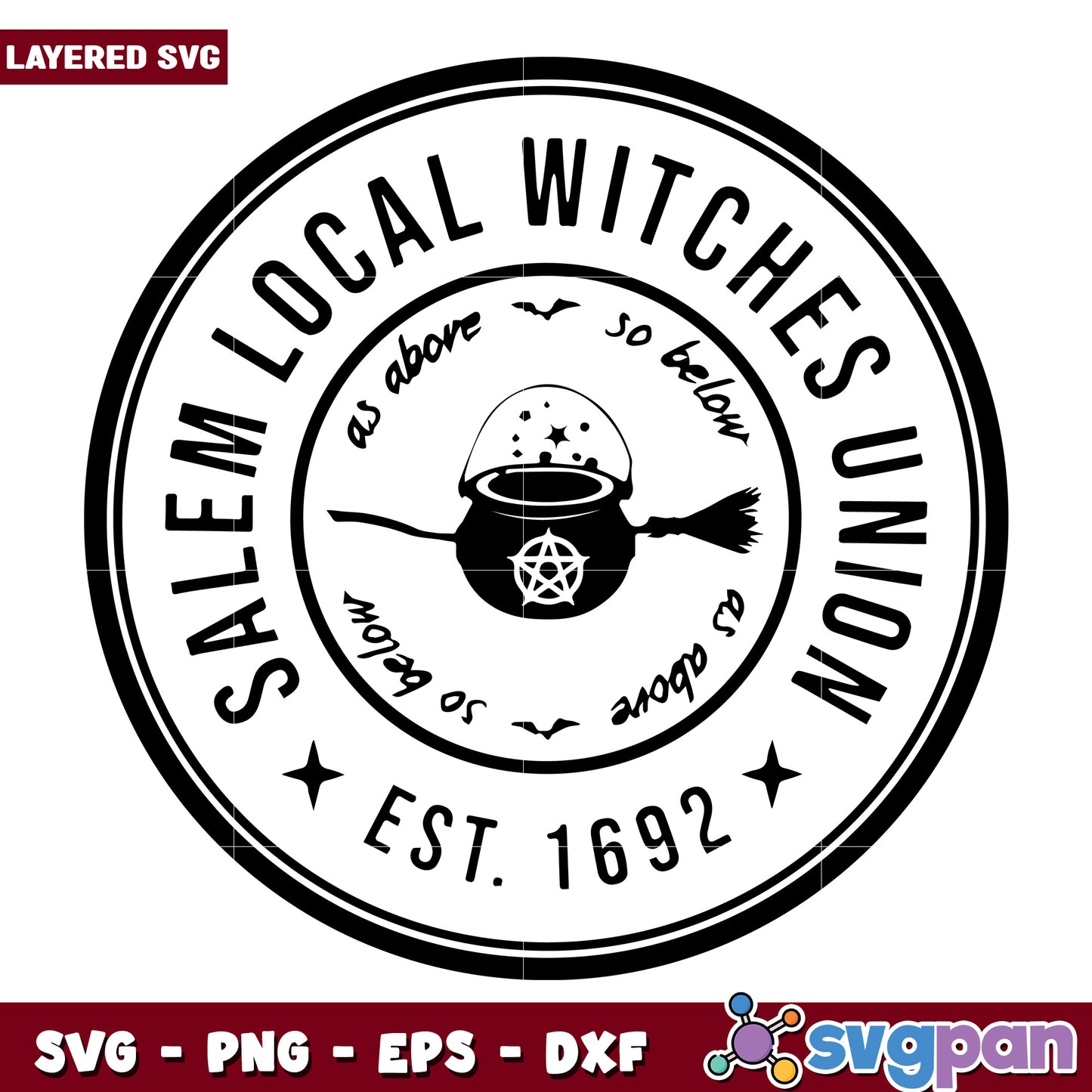 Salem local witches union svg, halloween vacation svg, halloween holiday svg
