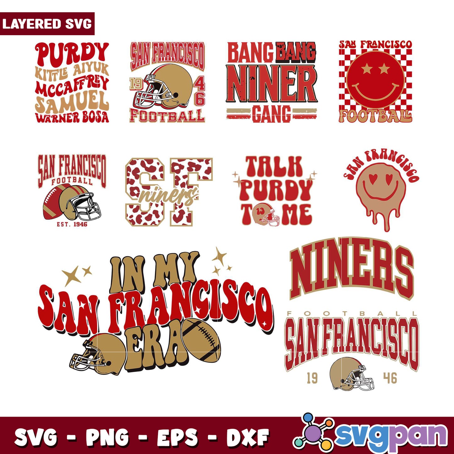 San Francisco 49ers SVG Bundle