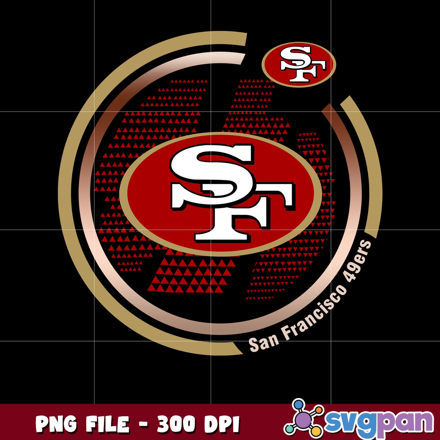 San francisco 49ers circle logo design png, nfl teams logo png, nfl 2025 png