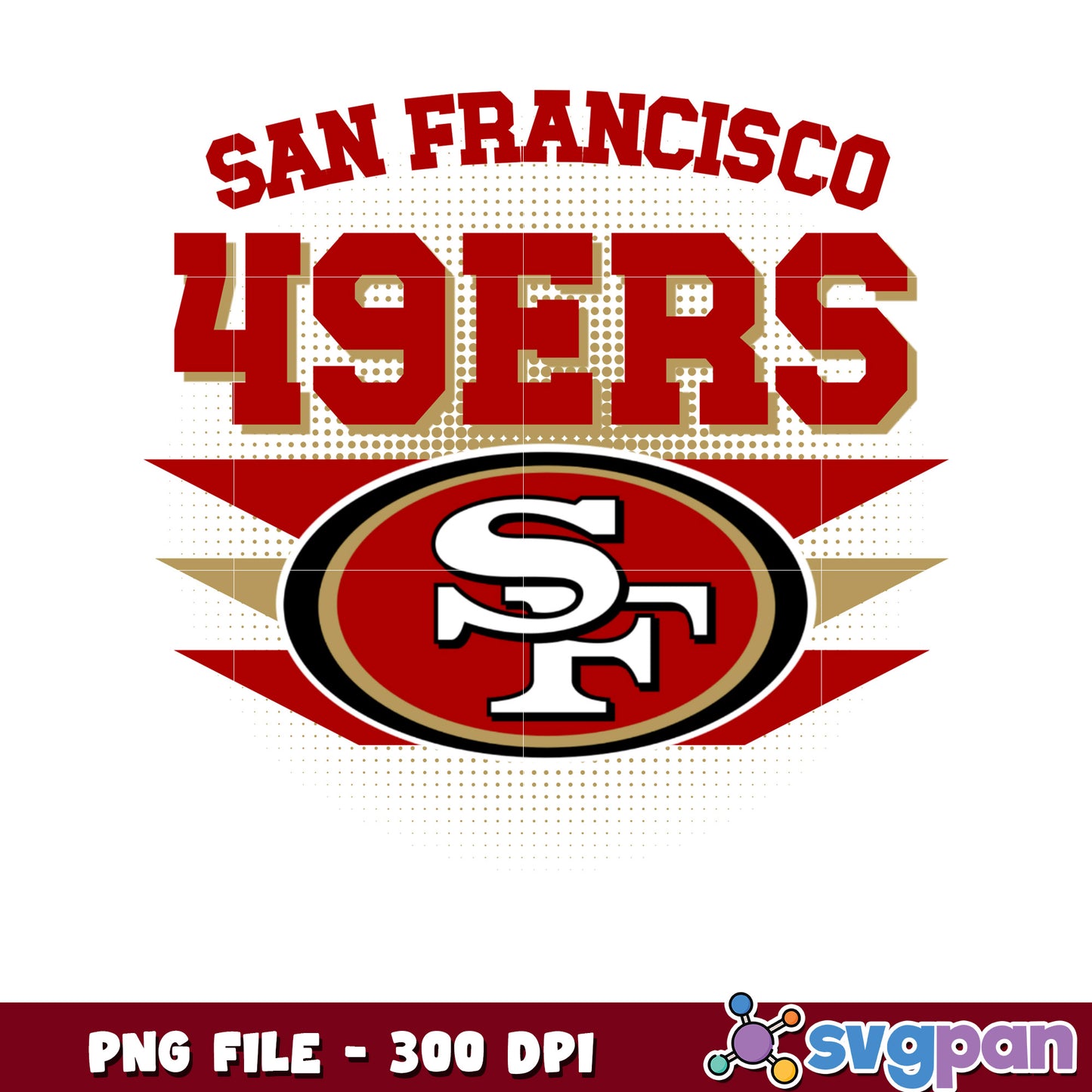 San francisco 49ers logo design png, nfl 2025 png, super bowl 2025 png