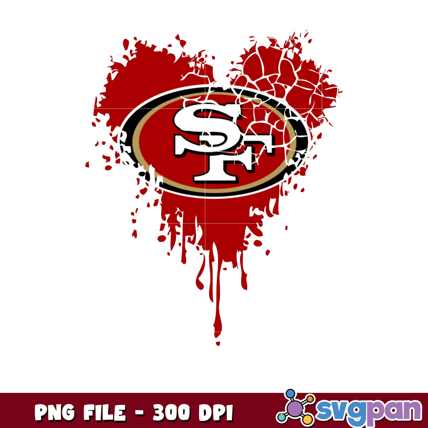 San fransisco 49ers design png, nfl team logo png, national football league png
