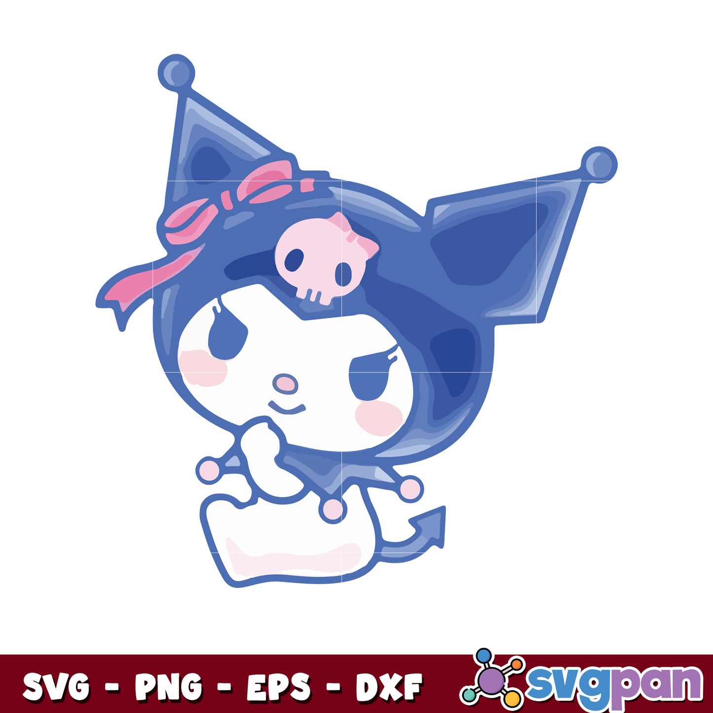 Sanrio Kuromi cute svg, kuromi cute hello kitty, sanrio cartoon svg