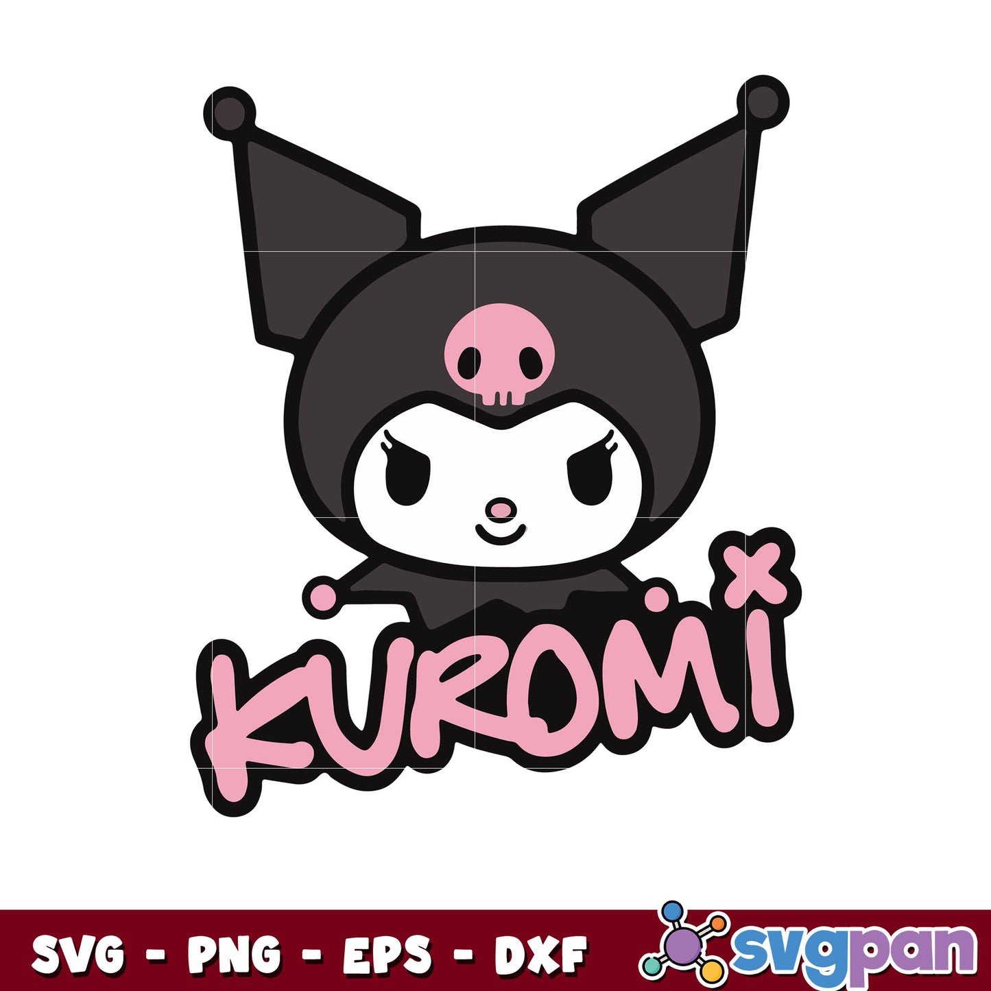 Sanrio kuromi hello kitty svg, svg hello kitty, kuromi svg