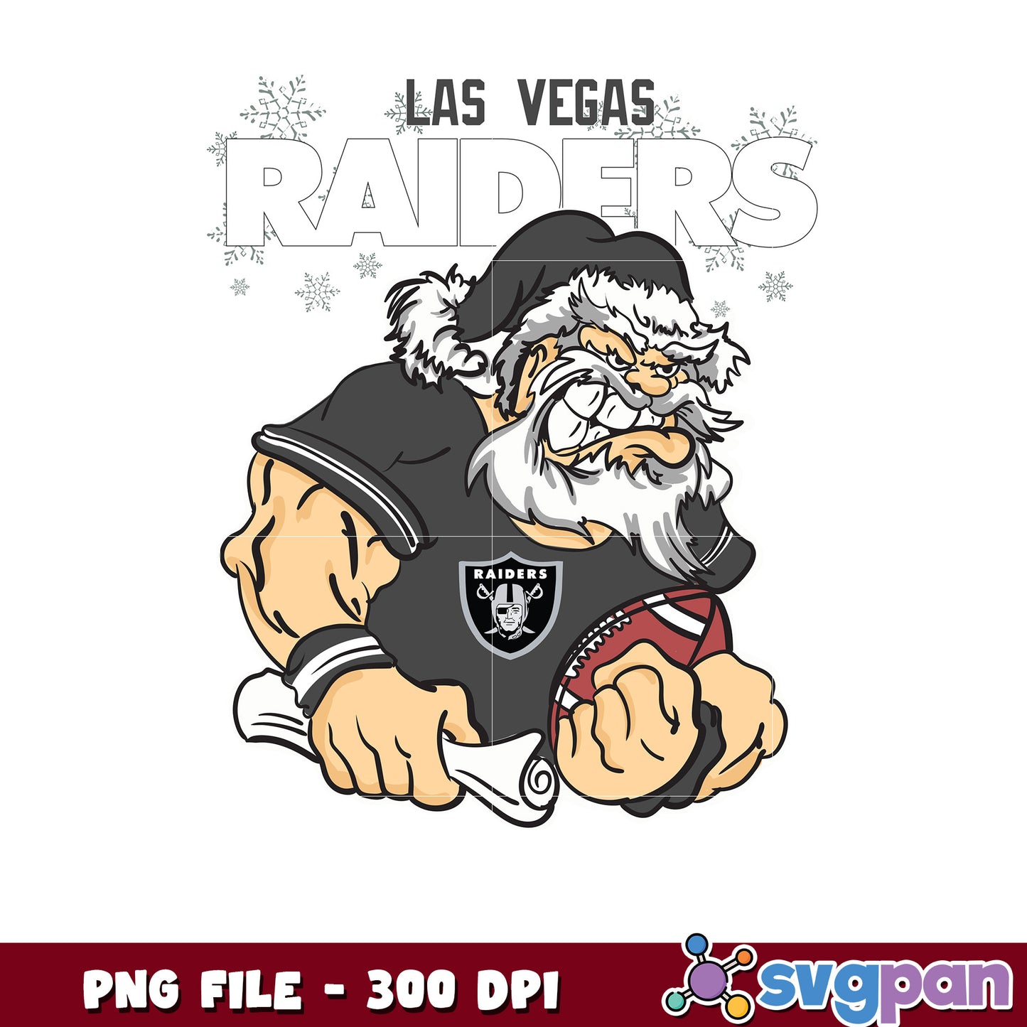 Santa claus lasvegas raiders png, national league football png, super bowl png