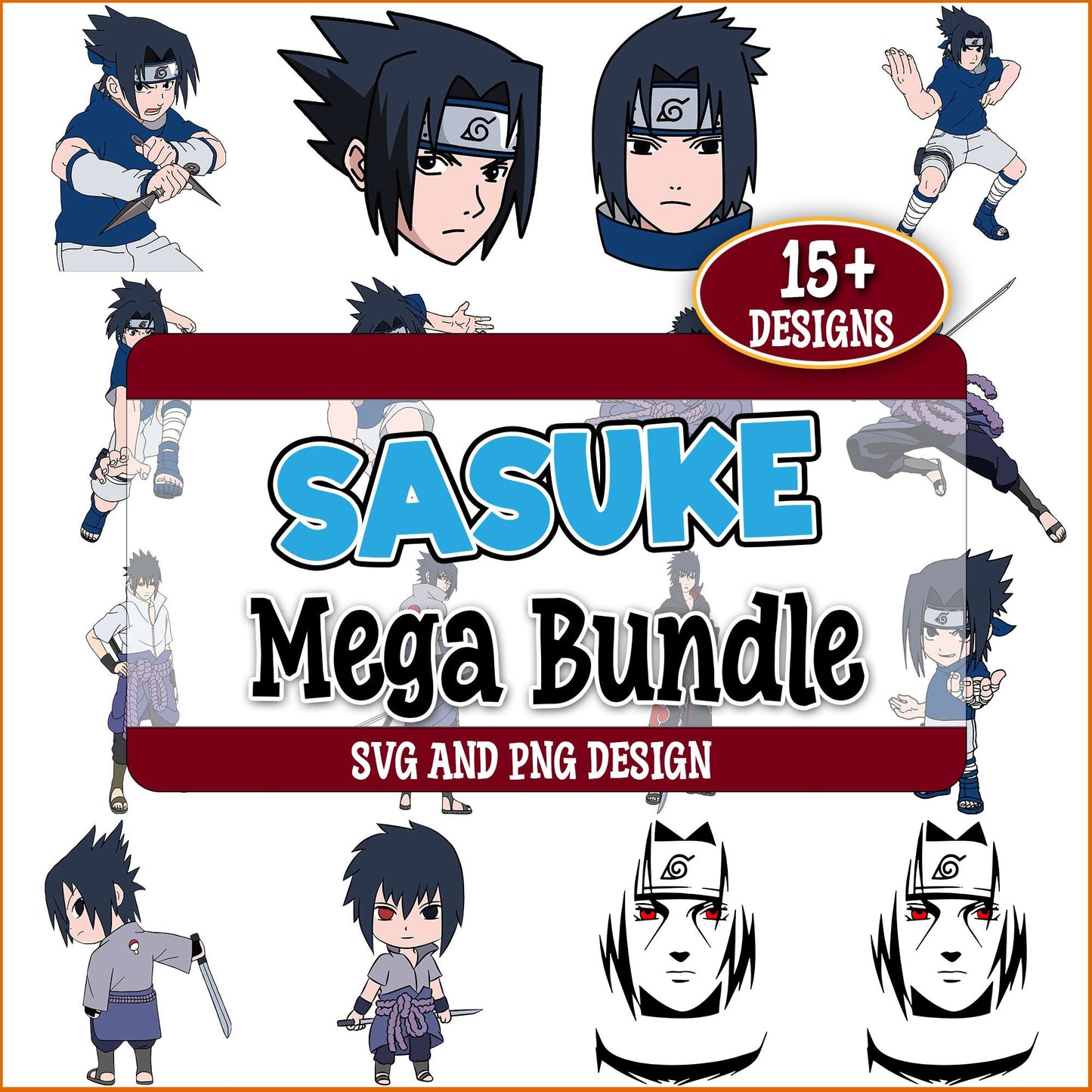 Sasuke itachi svg bundle
