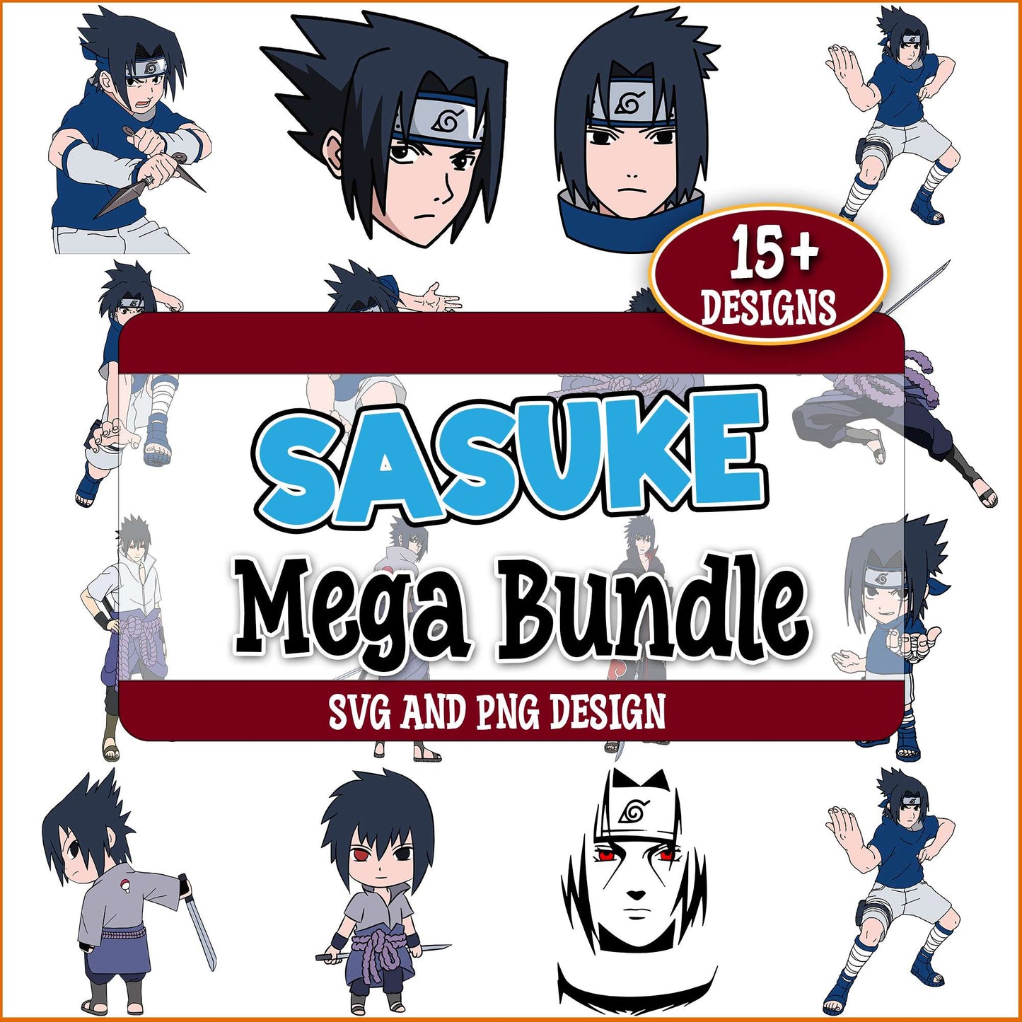 Sasuke naruto svg bundle