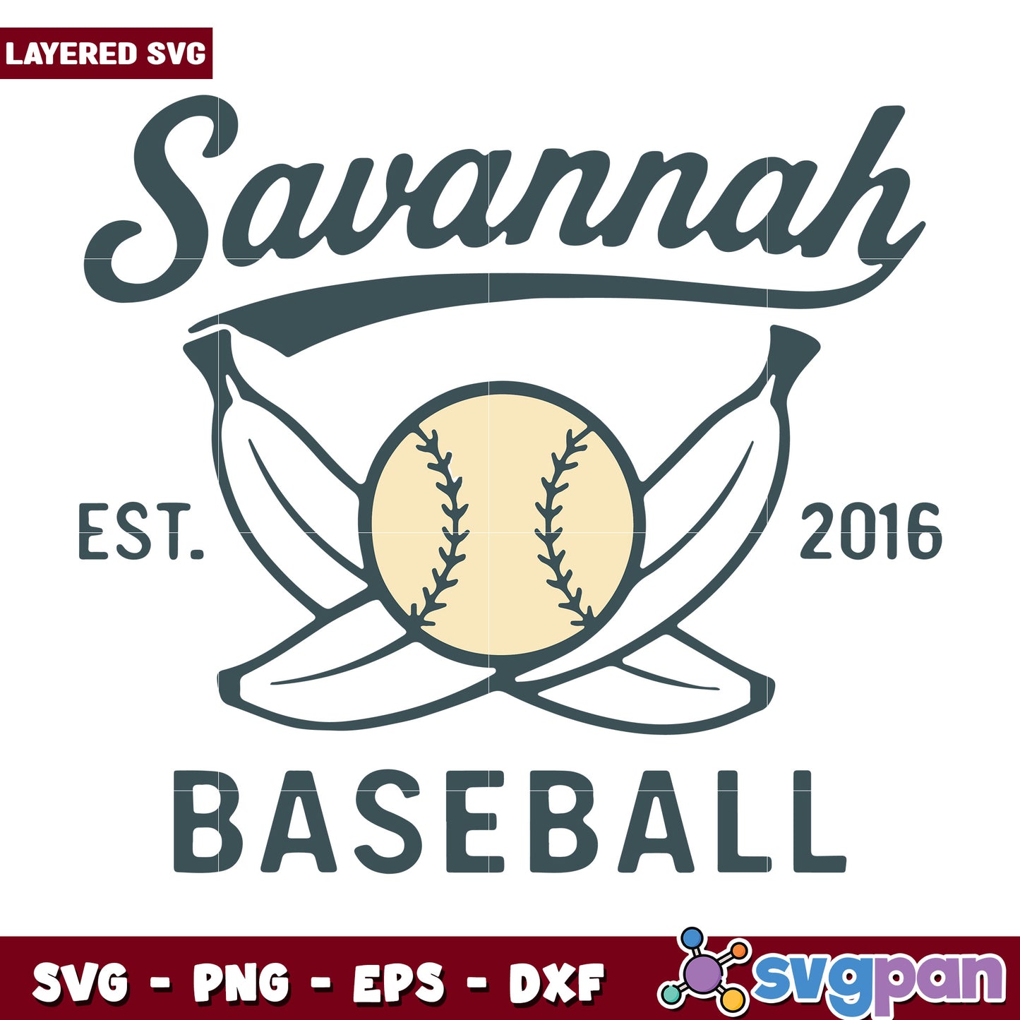 Savannah baseball est 2016 svg