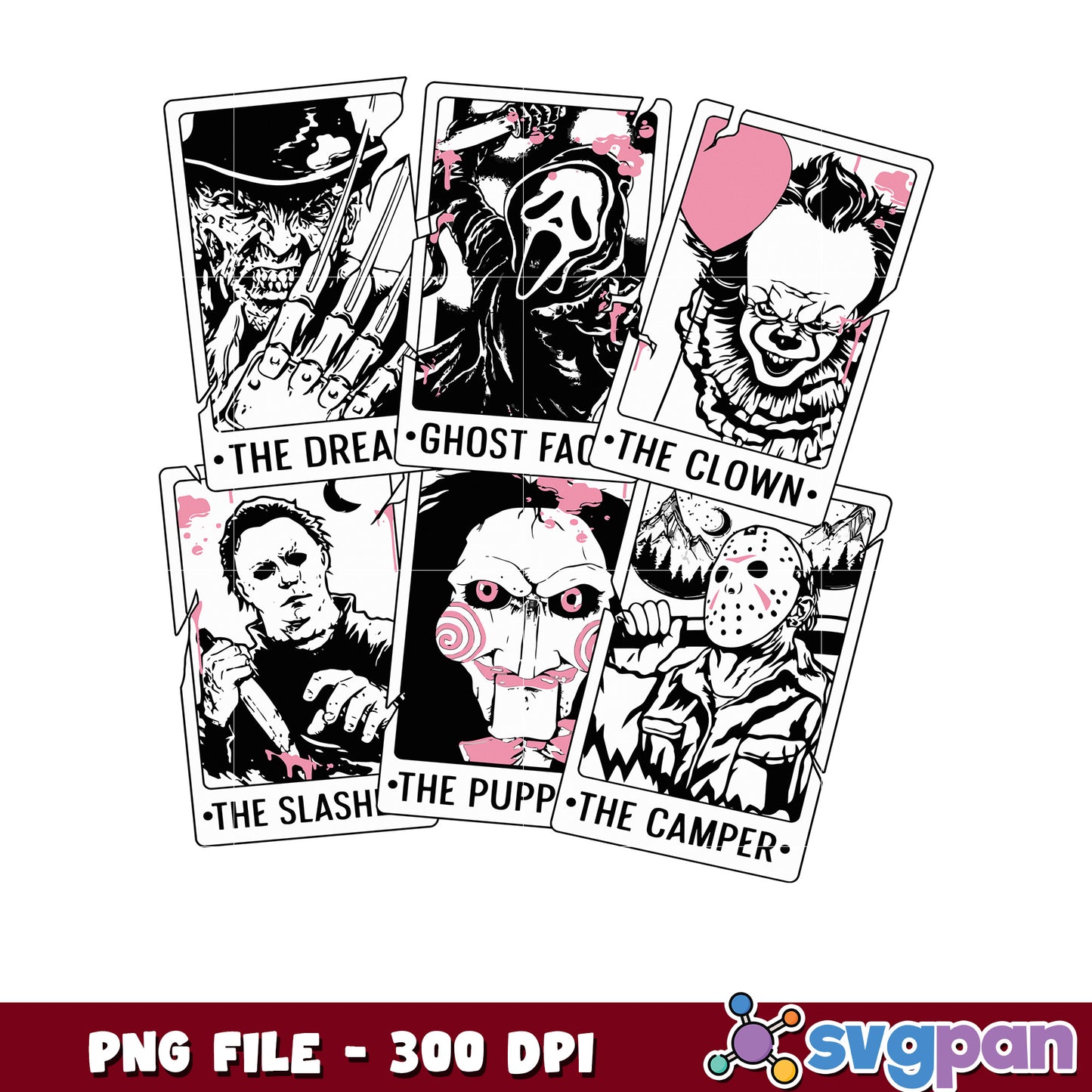 Scary characters png, halloween cookies png, halloween horror nights png
