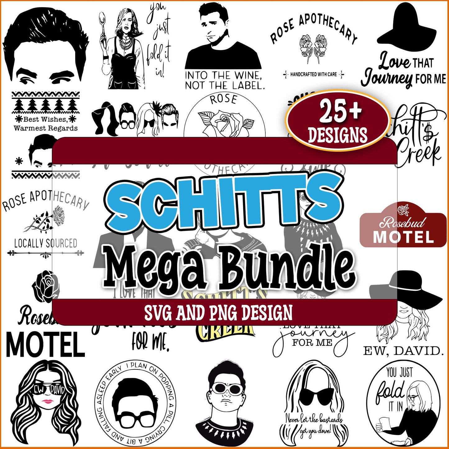 Schitts creek quotes svg bundle