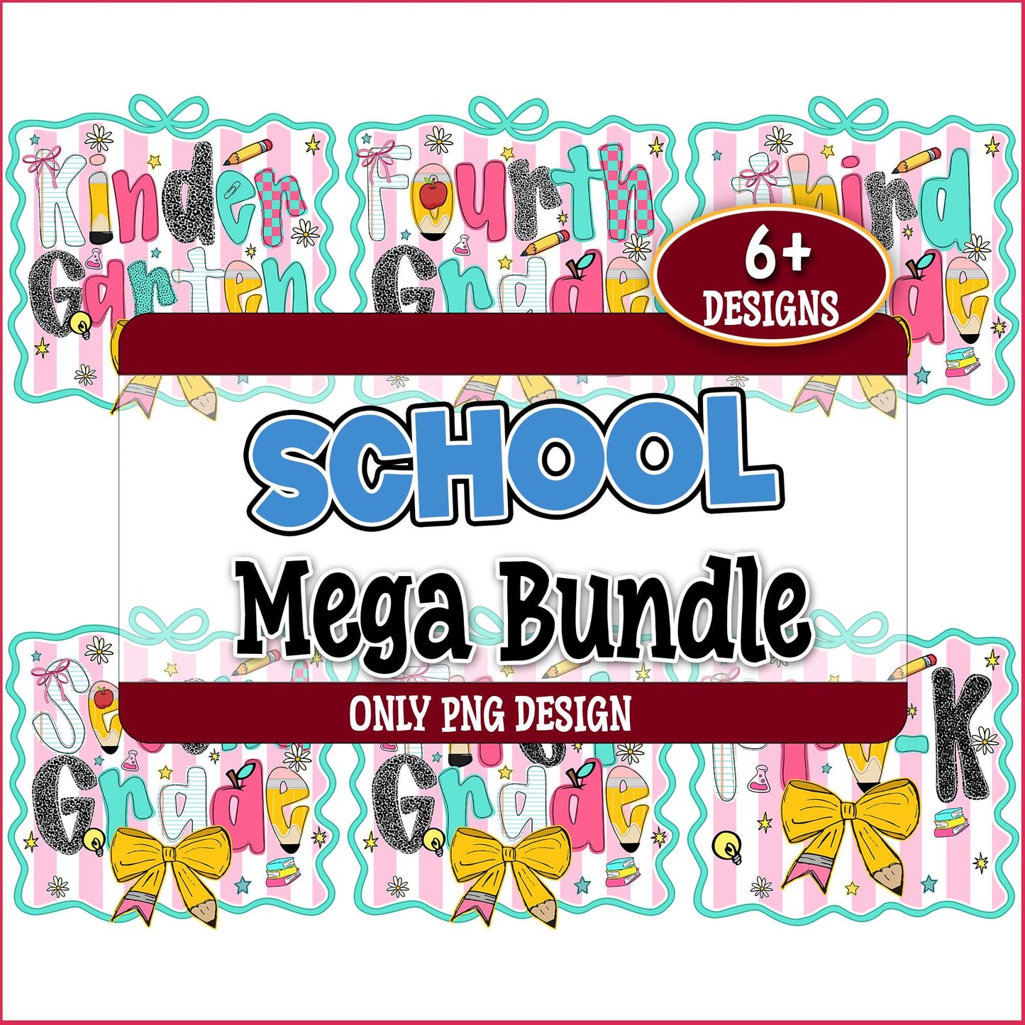 School lovely collection png bundle