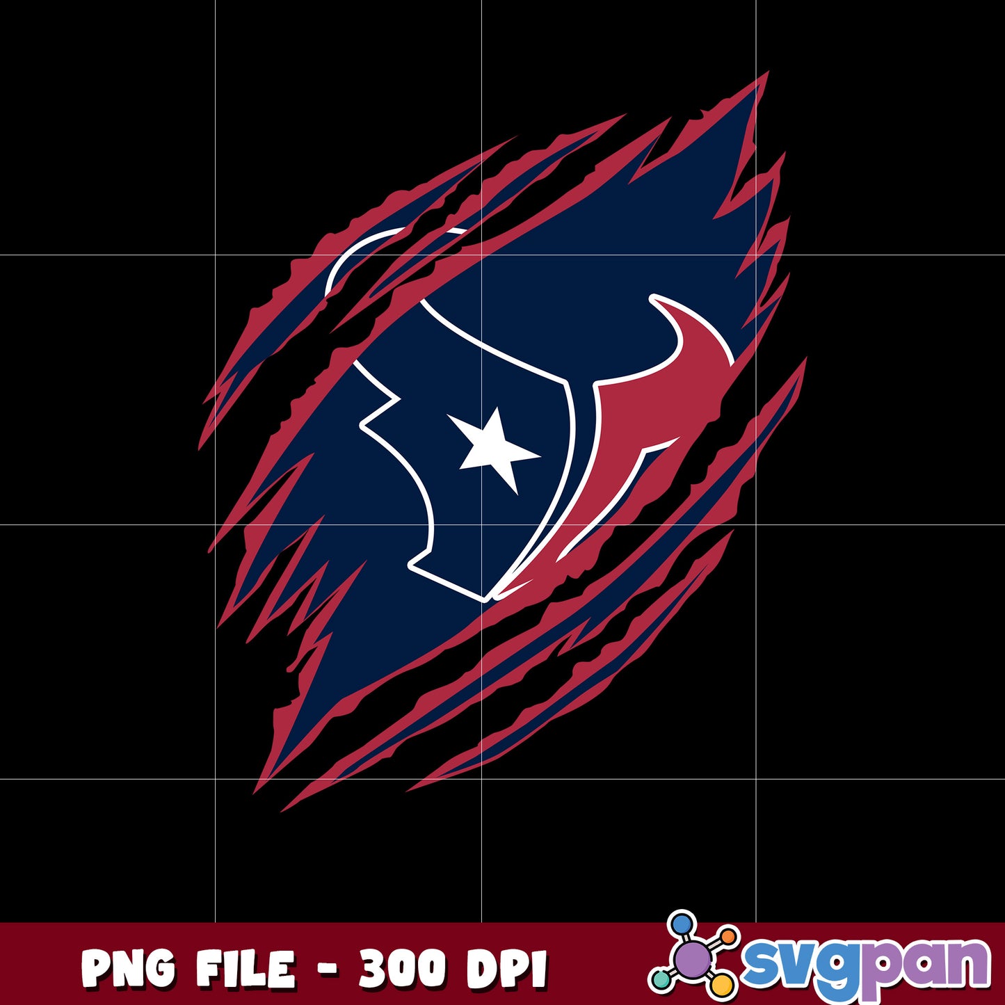 Scratch logo houston texans design png, nfl teams png, super bowl png