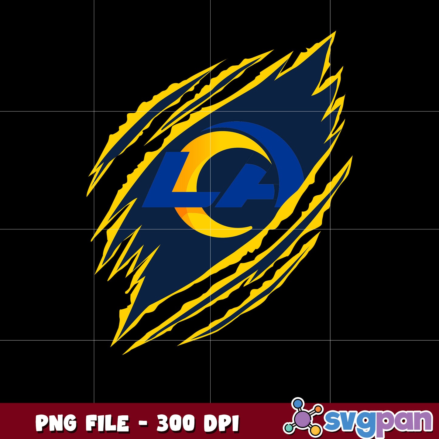 Scratch logo los angeles rams design png, nfl teams png, super bowl png