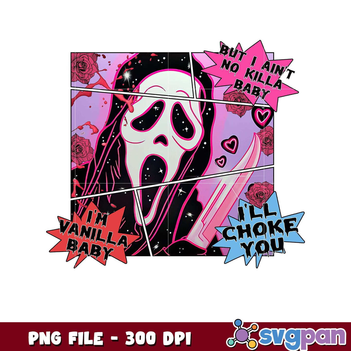 Scream Inspired Artwork, Unique Design for Halloween Decor