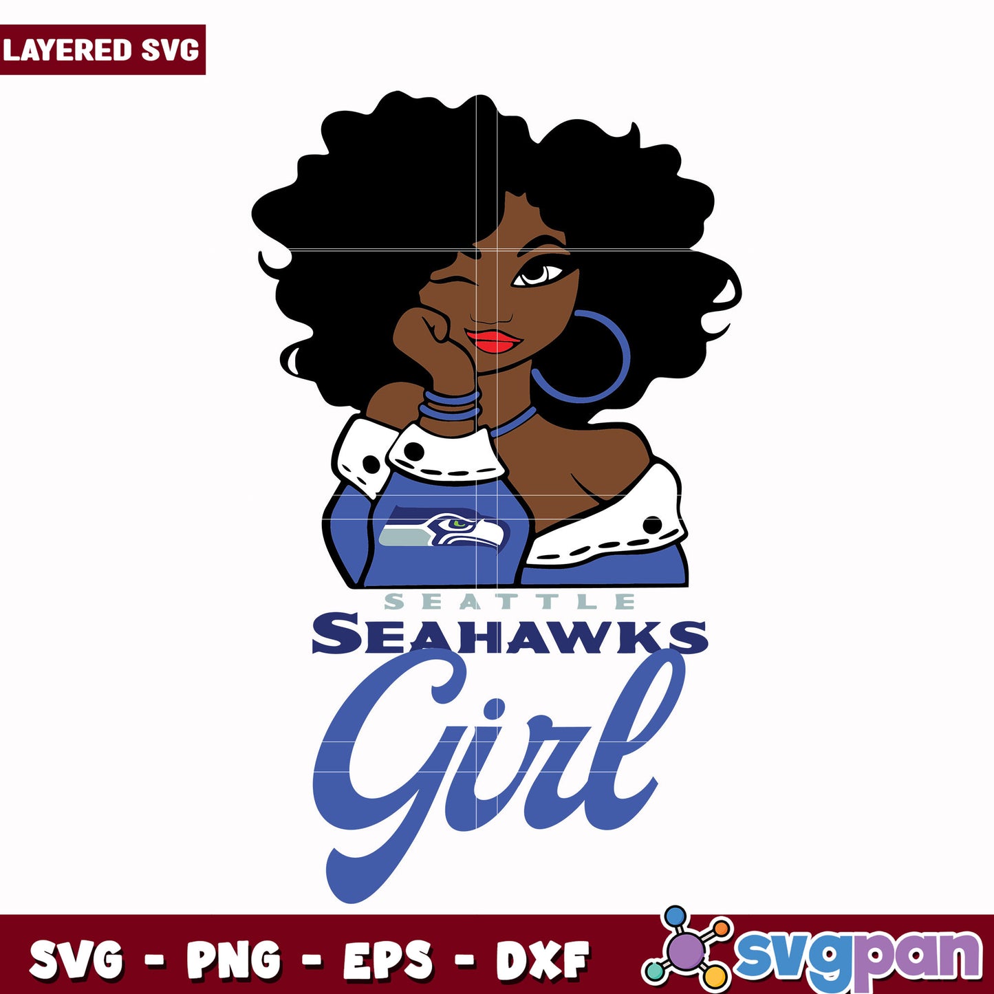 Seahawks Girl svg, super bowl 2025 svg, nfl seattle seahawks svg