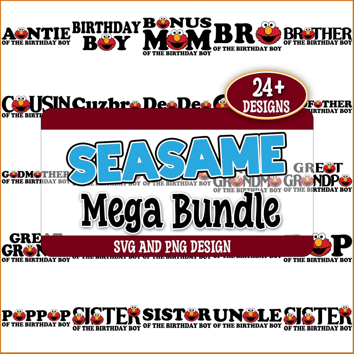 Seasame birthday svg bundle