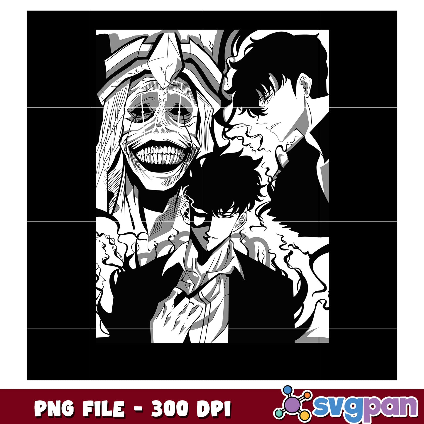 Shadow monarch png, webtoon korean png, anime 2025 png