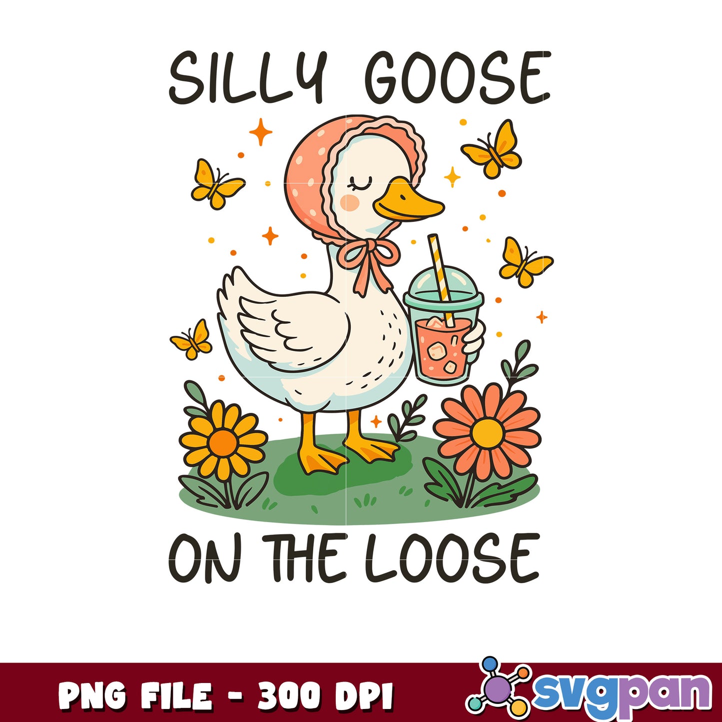Silly Goose PNG 300 DPI Download
