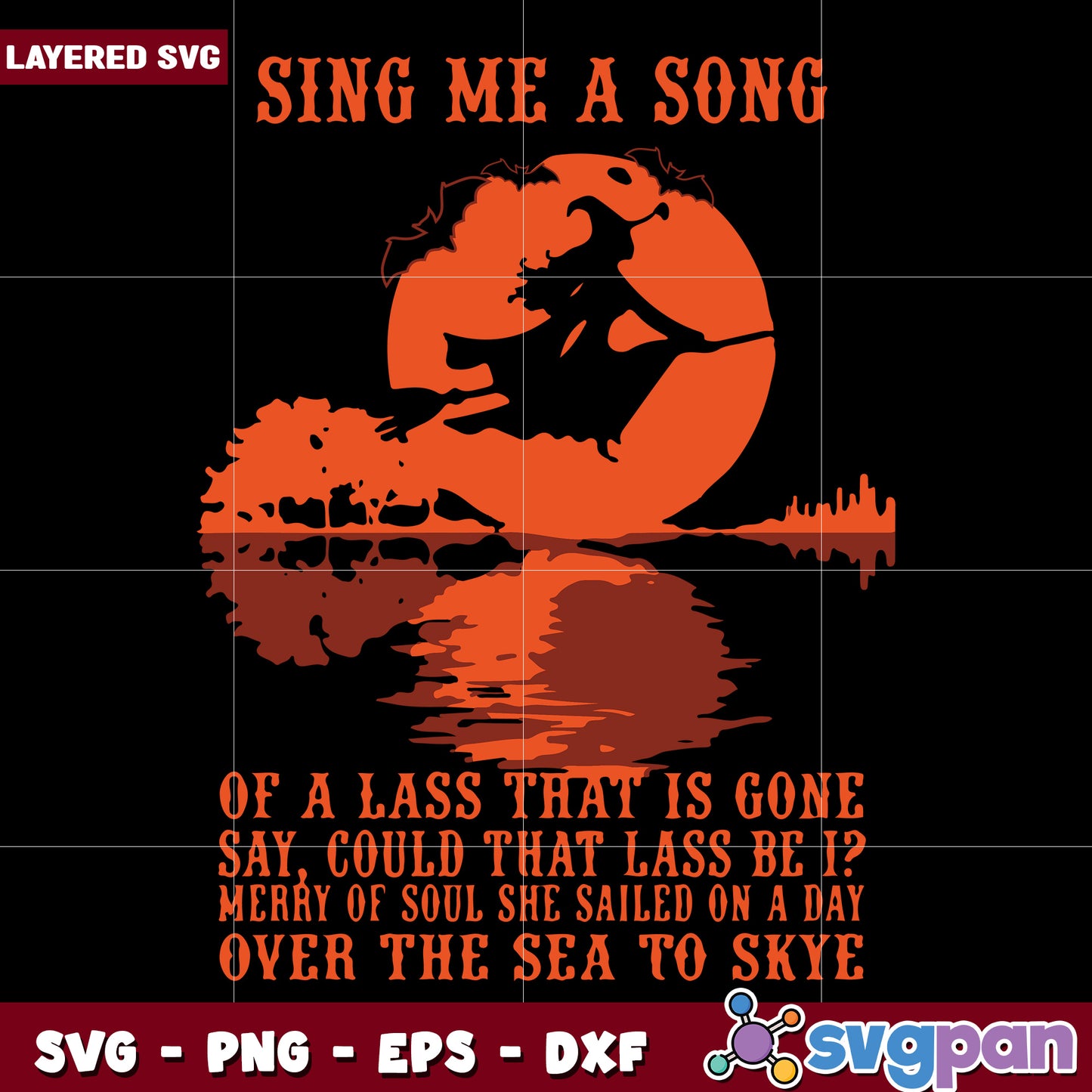 Sing me a song witch svg, funny halloween svg, spooky characters svg