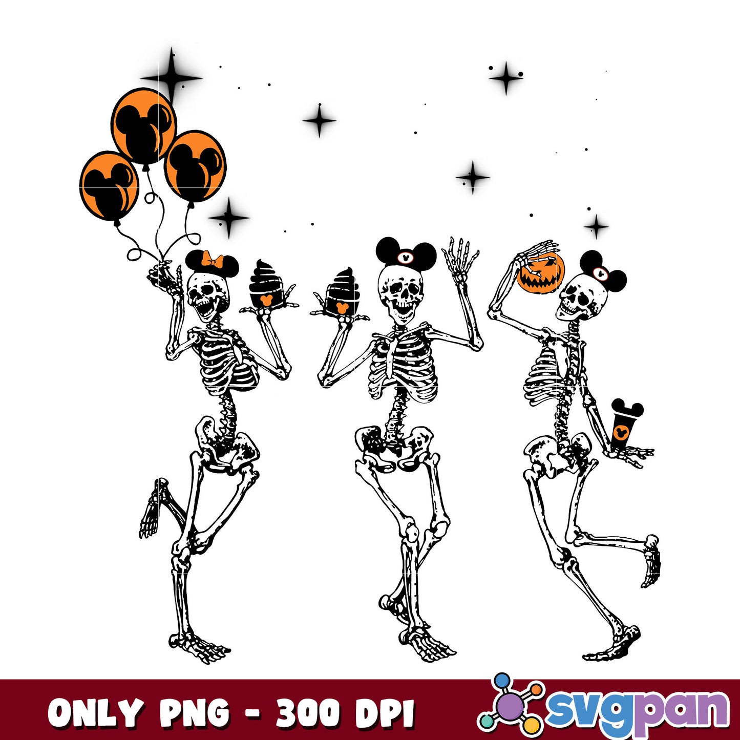 Skeleton halloween png, halloween png, dancing skeleton png