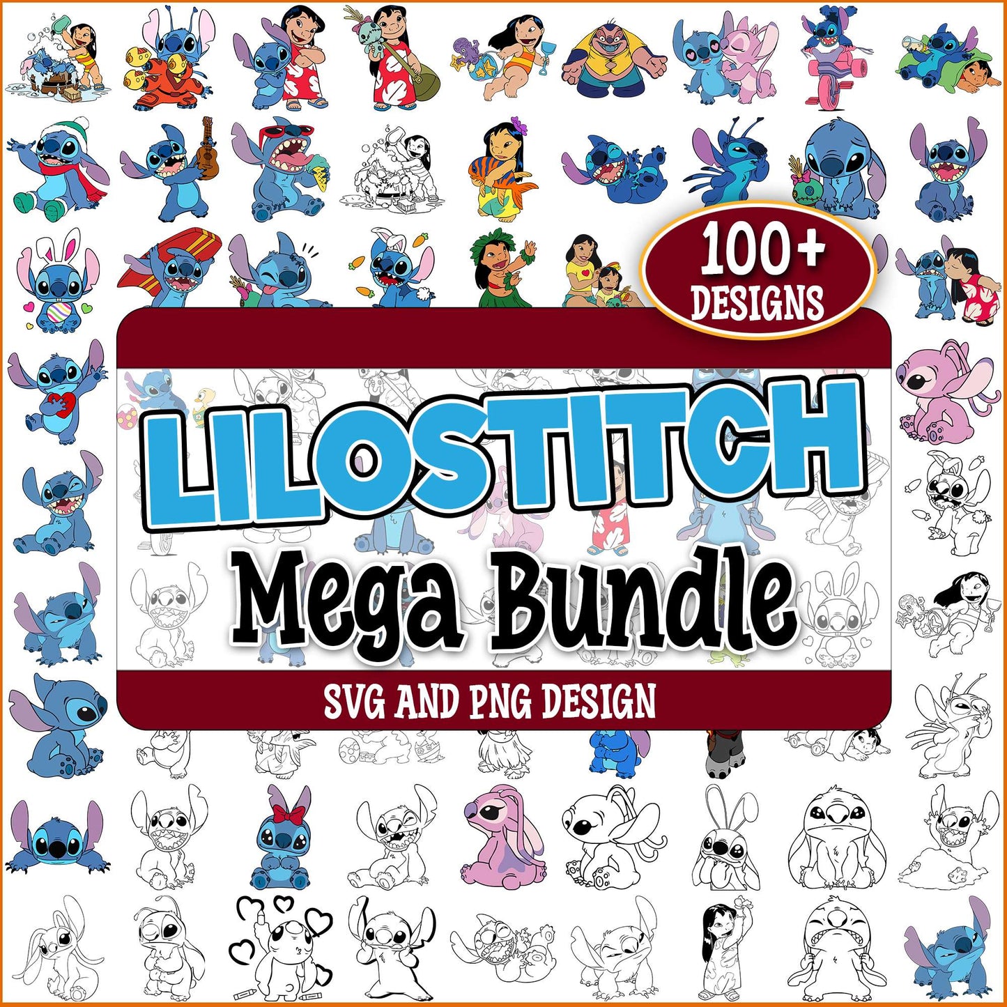 Sketch lilostitch svg bundle