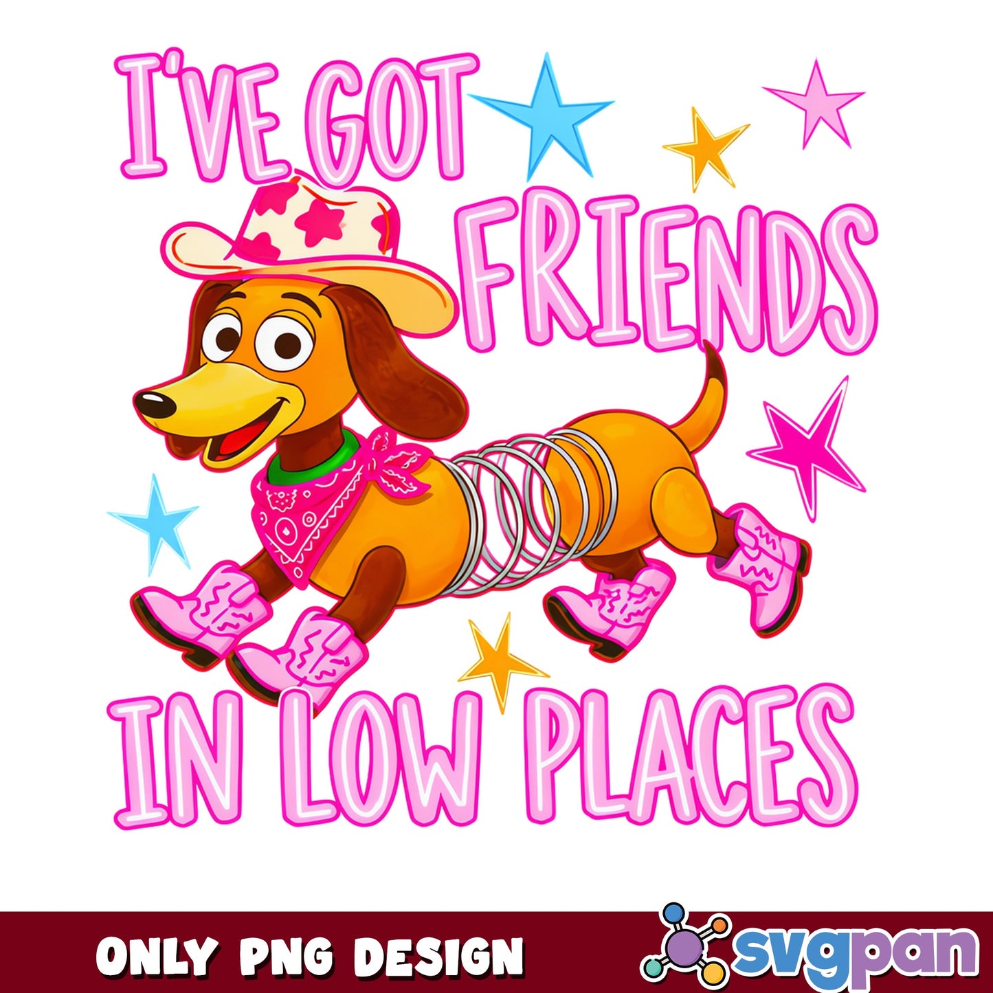 Slinky Dog Toy Story PNG, Friends In Low Places PNG, Disney PNG