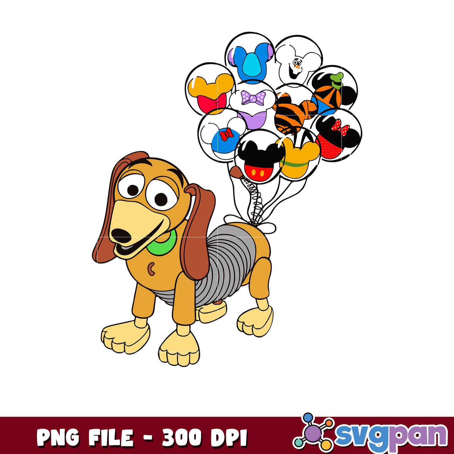 Slinky dog png, disney plus png, disney toy story png