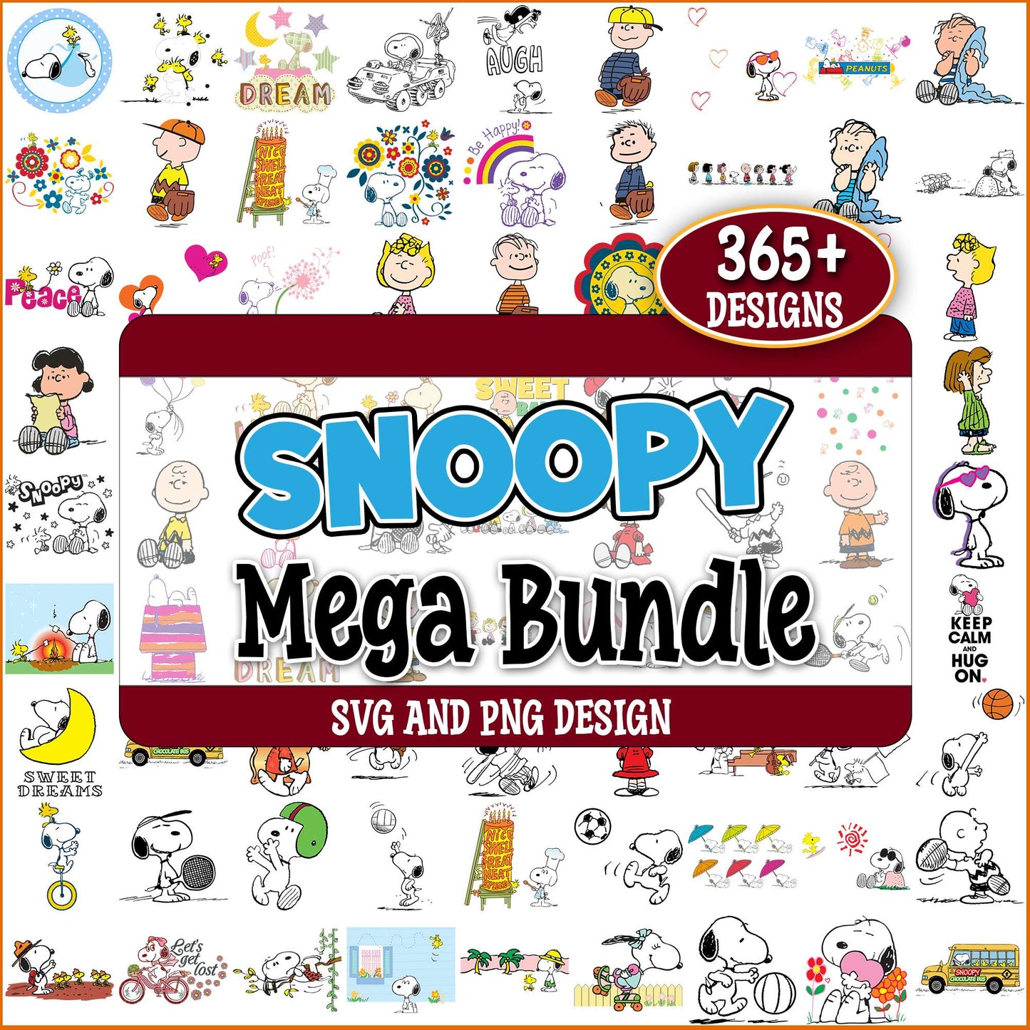 Snoopy stuff collection svg bundle