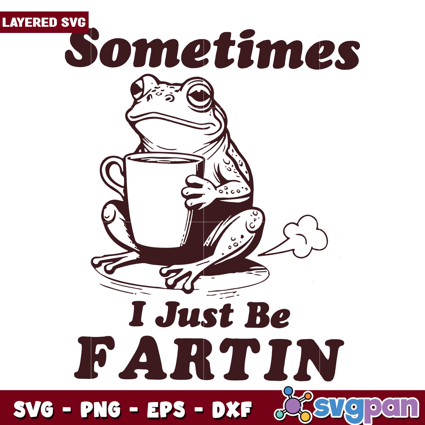 Sometime i just be partin svg, funny party svg, funny frog svg