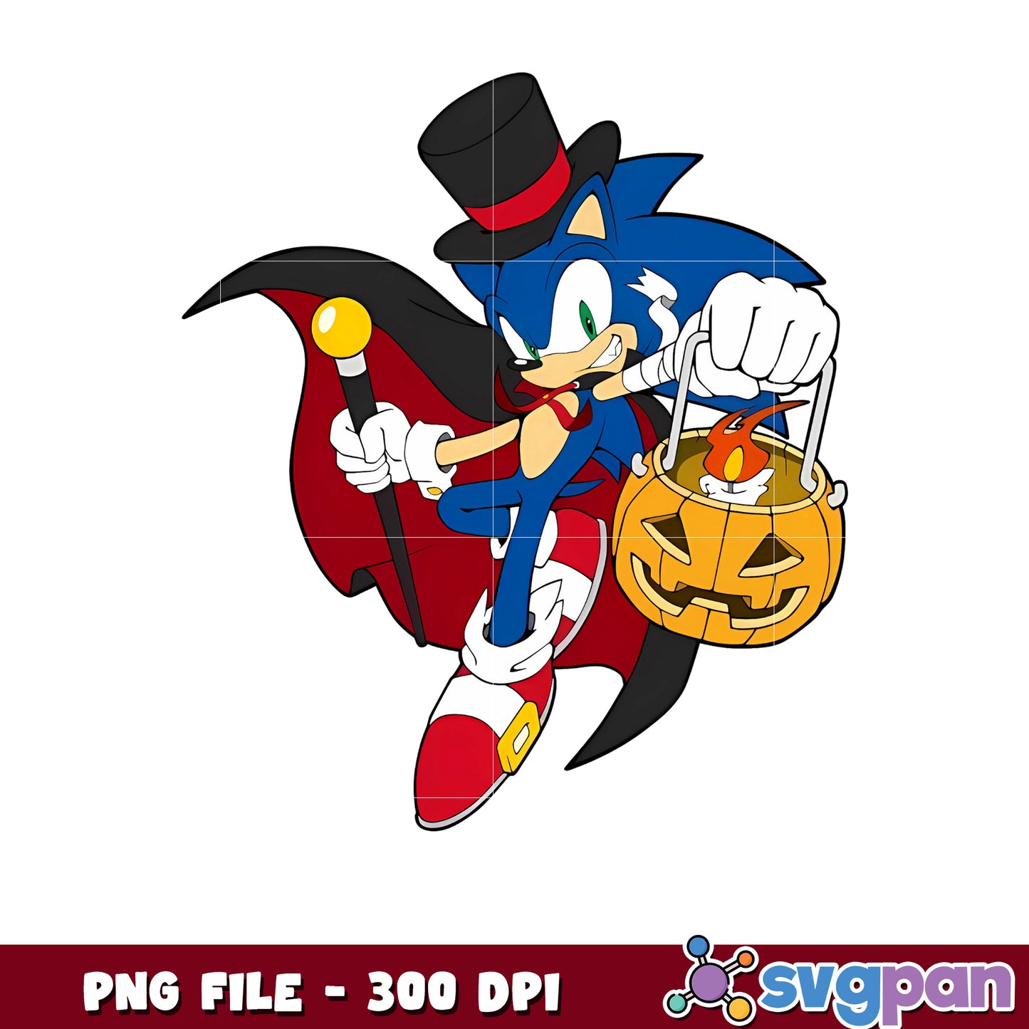 Sonic magic png, halloween decor png, halloween pumpkin png