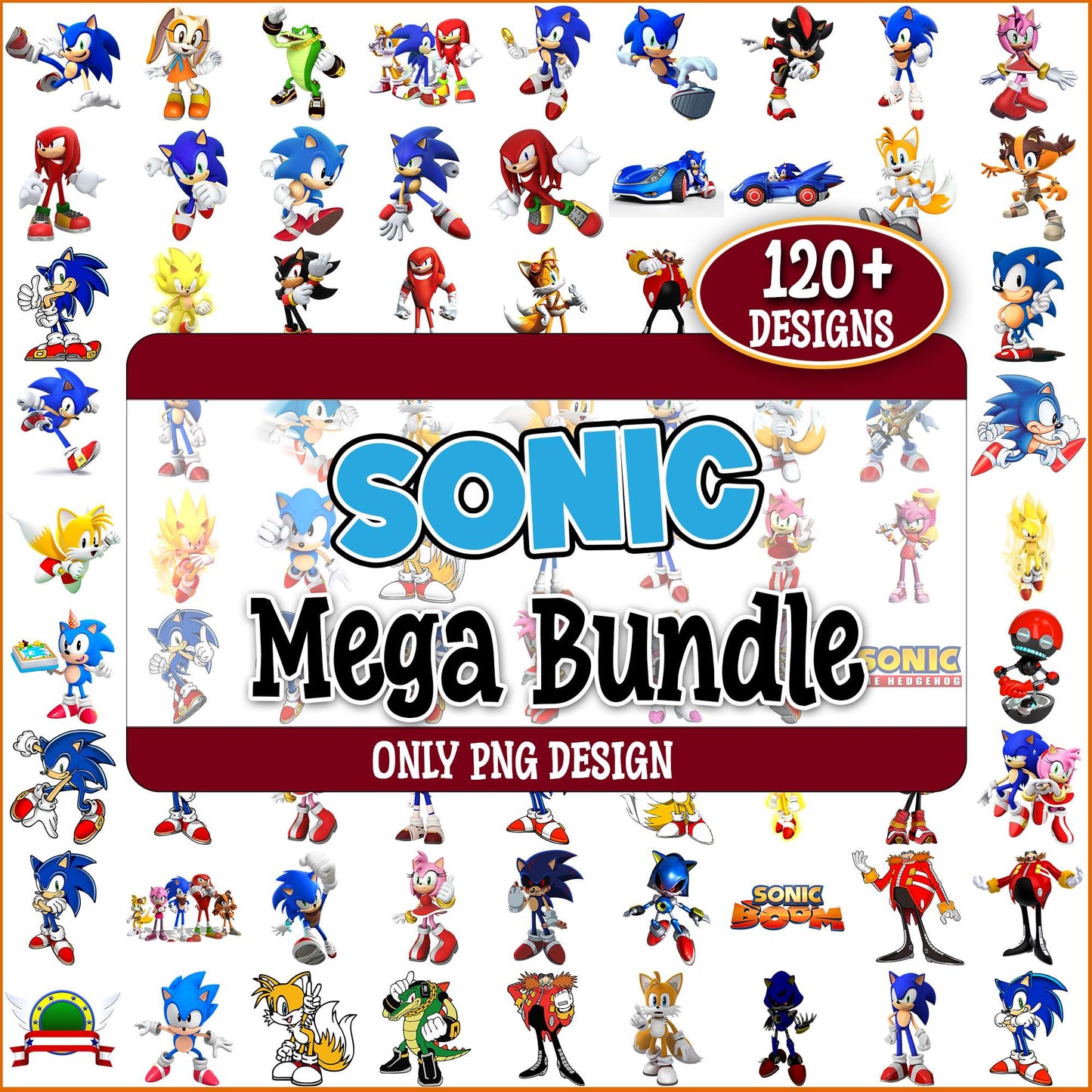 Sonic set png bundle