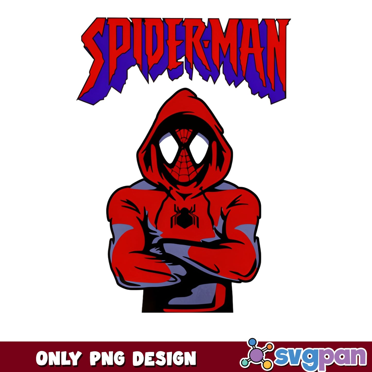 Spider-Man Hoodie PNG, Marvel Superhero PNG, Spiderman PNG