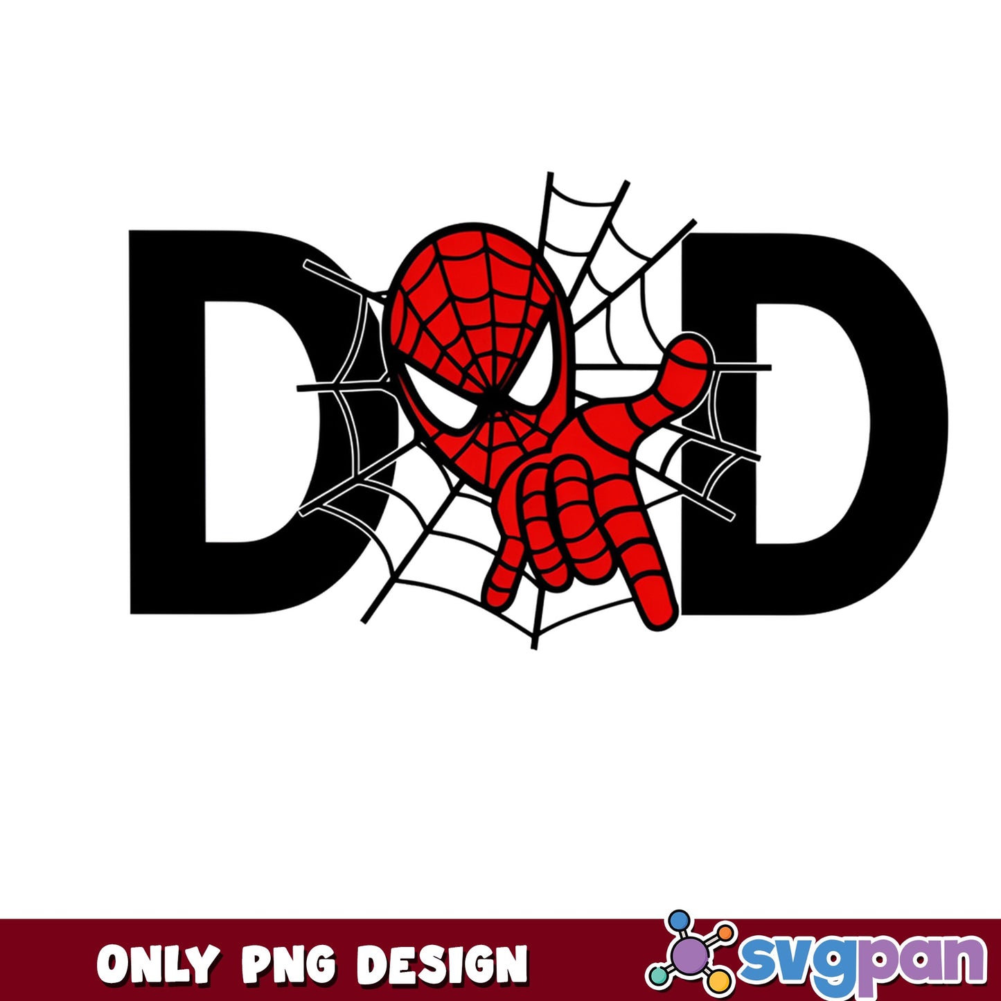 Spiderman Dad PNG, Fathers Day Superhero PNG, Marvel Dad PNG