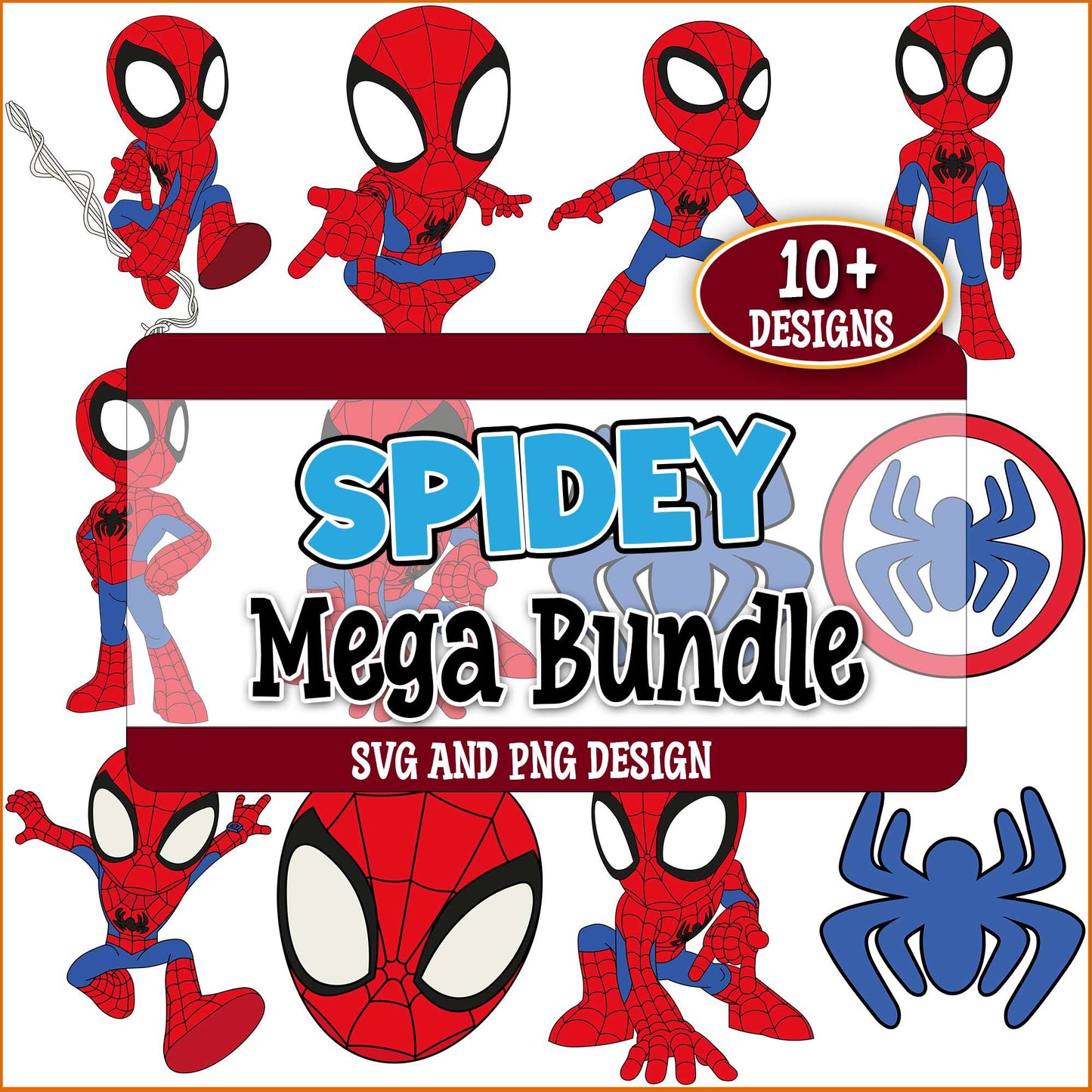 Spidey poses svg bundle