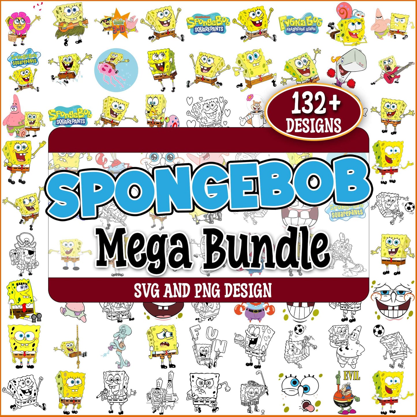 Spongebob funny svg bundle