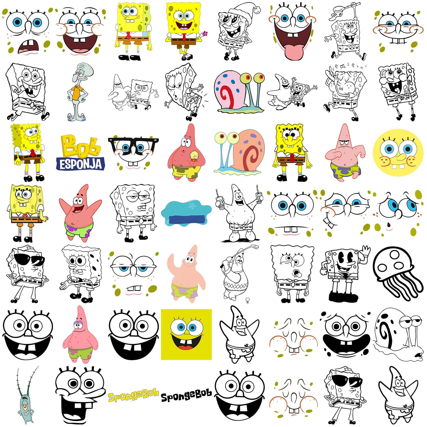 Spongebob funny svg bundle, spongebob svg, spongebob squarepants svg