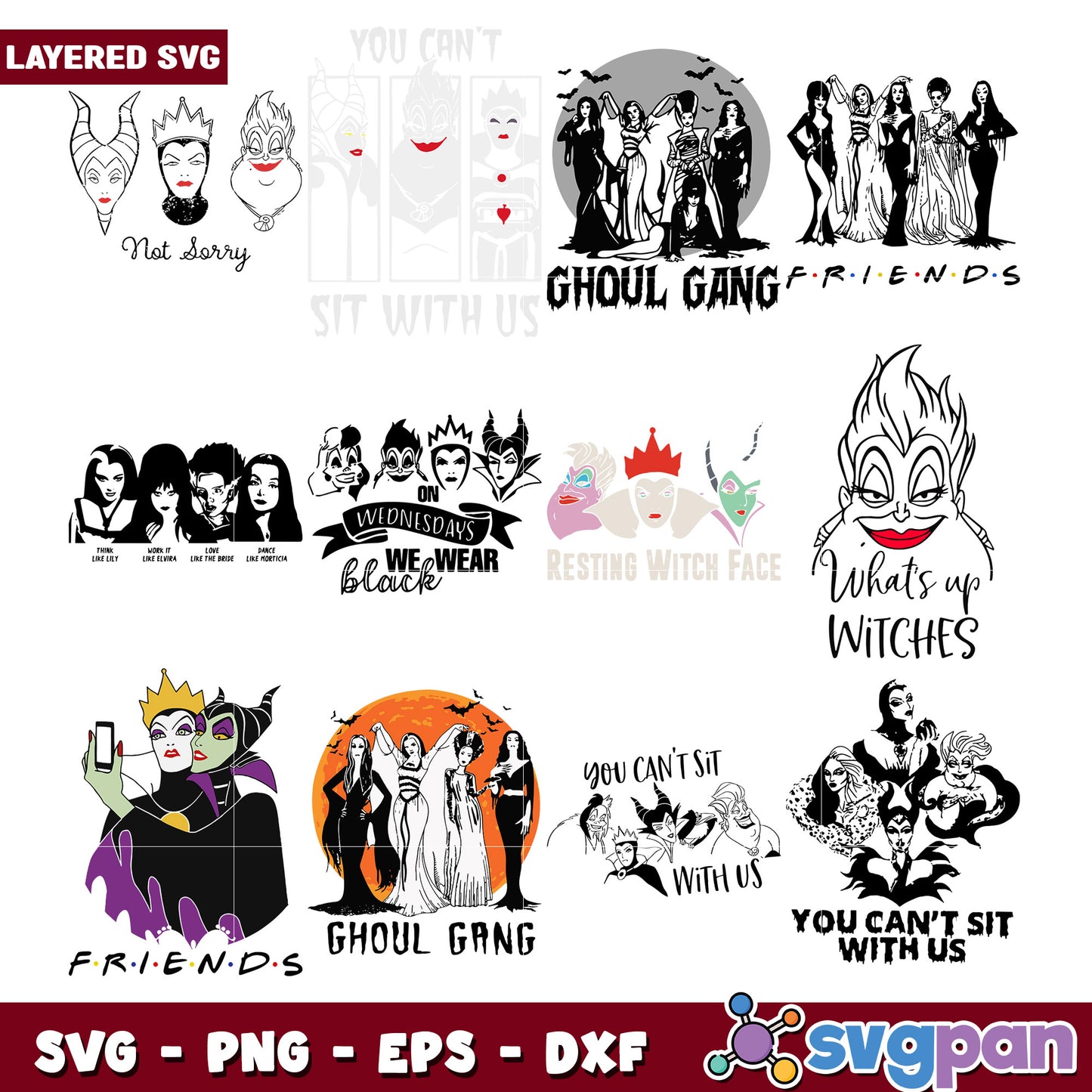 Spooky Friends Bundle SVG for Creative Projects