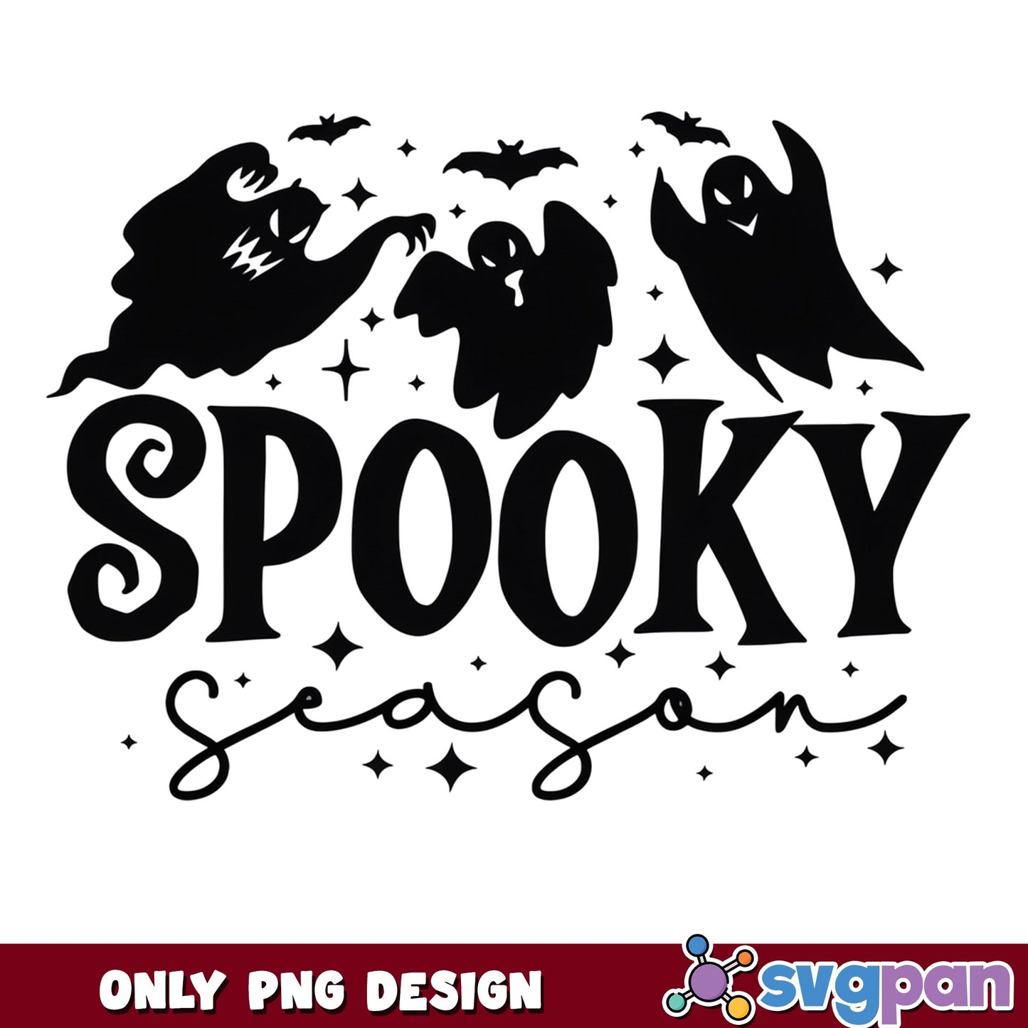 Spooky Season Ghost PNG, Halloween Ghost PNG, Spooky PNG