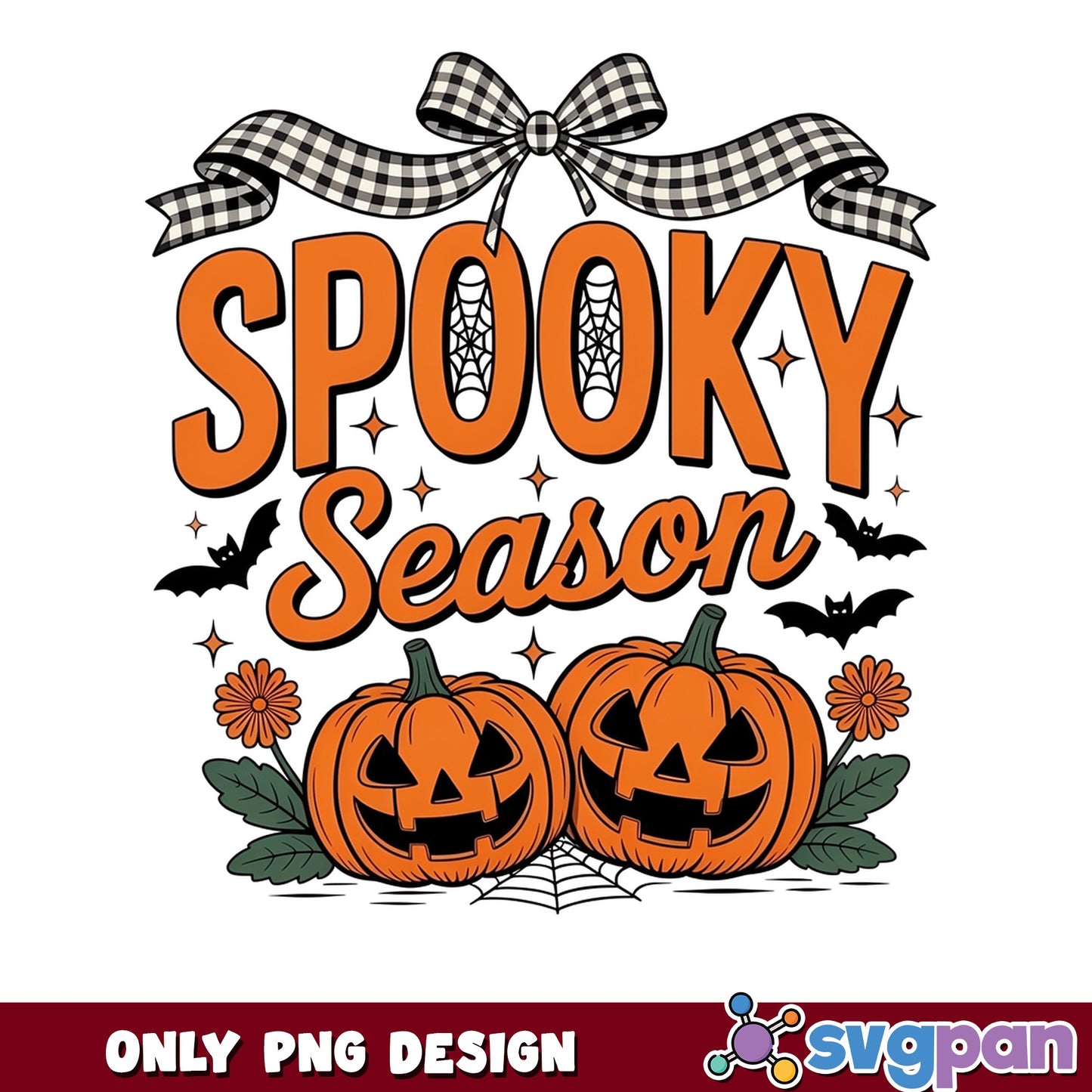 Spooky Season Halloween PNG, Pumpkin Halloween PNG, Fall PNG