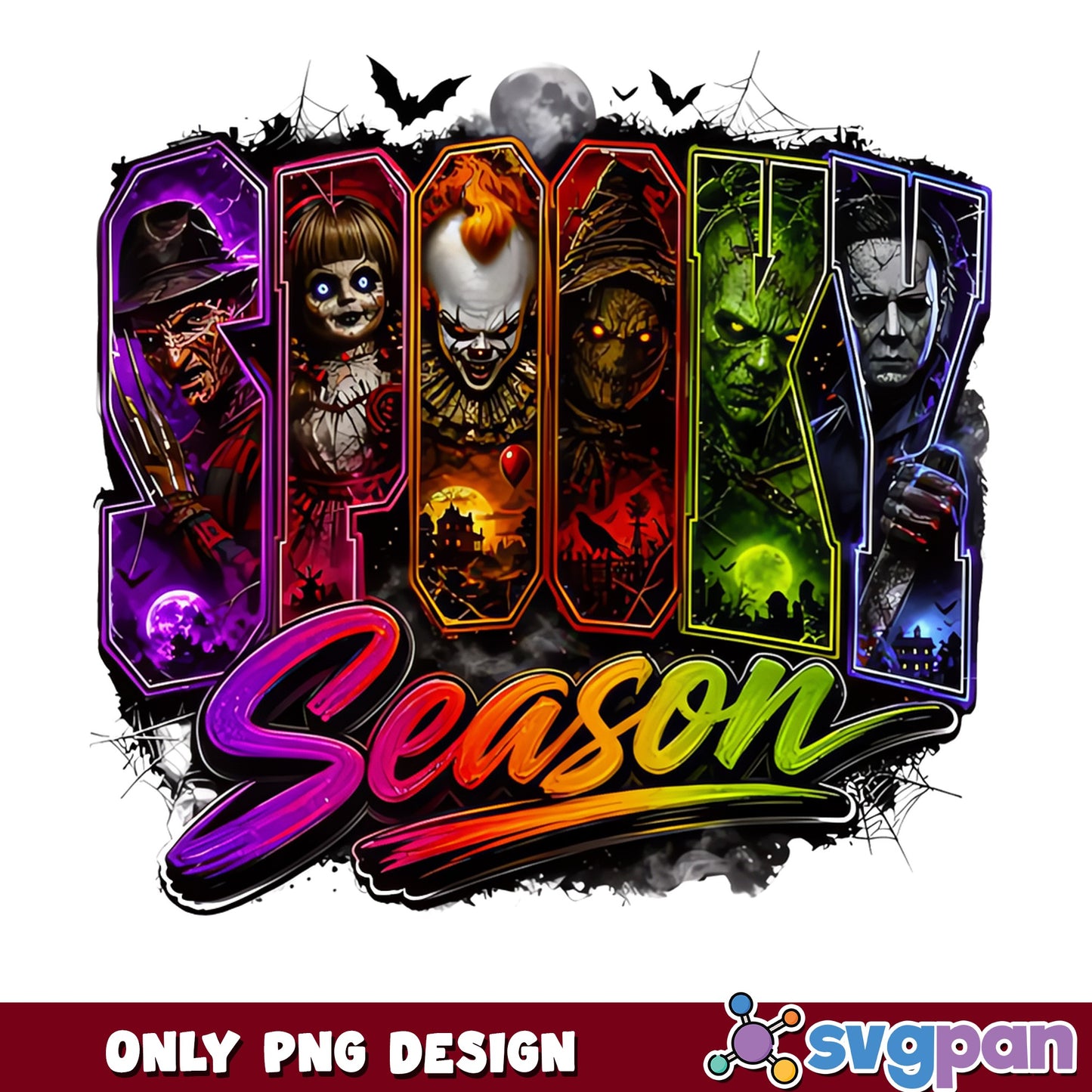 Spooky Season Horror Characters PNG, Halloween PNG, Michael Myers PNG