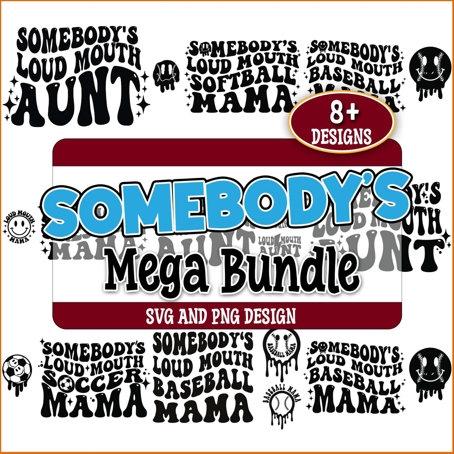 Sport mama quotes svg bundle