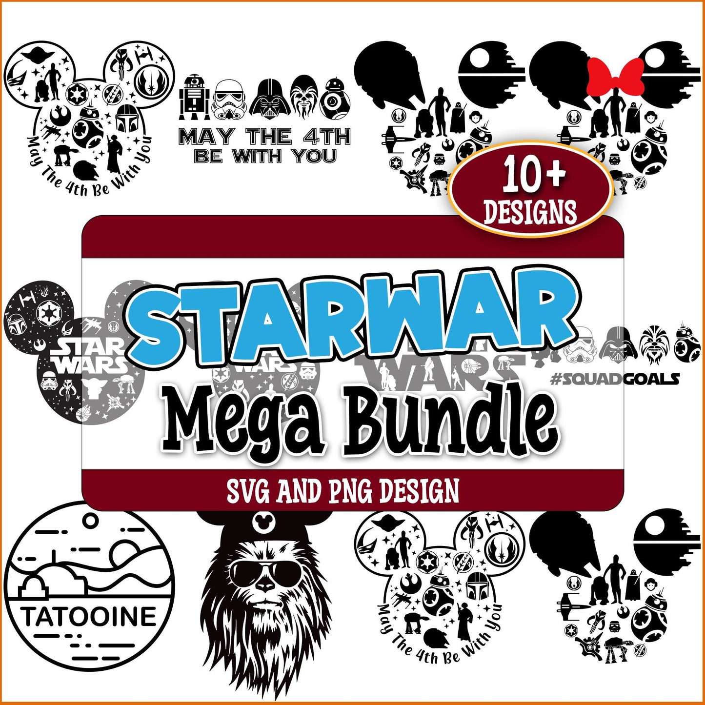 Squadgoals star wars svg bundle