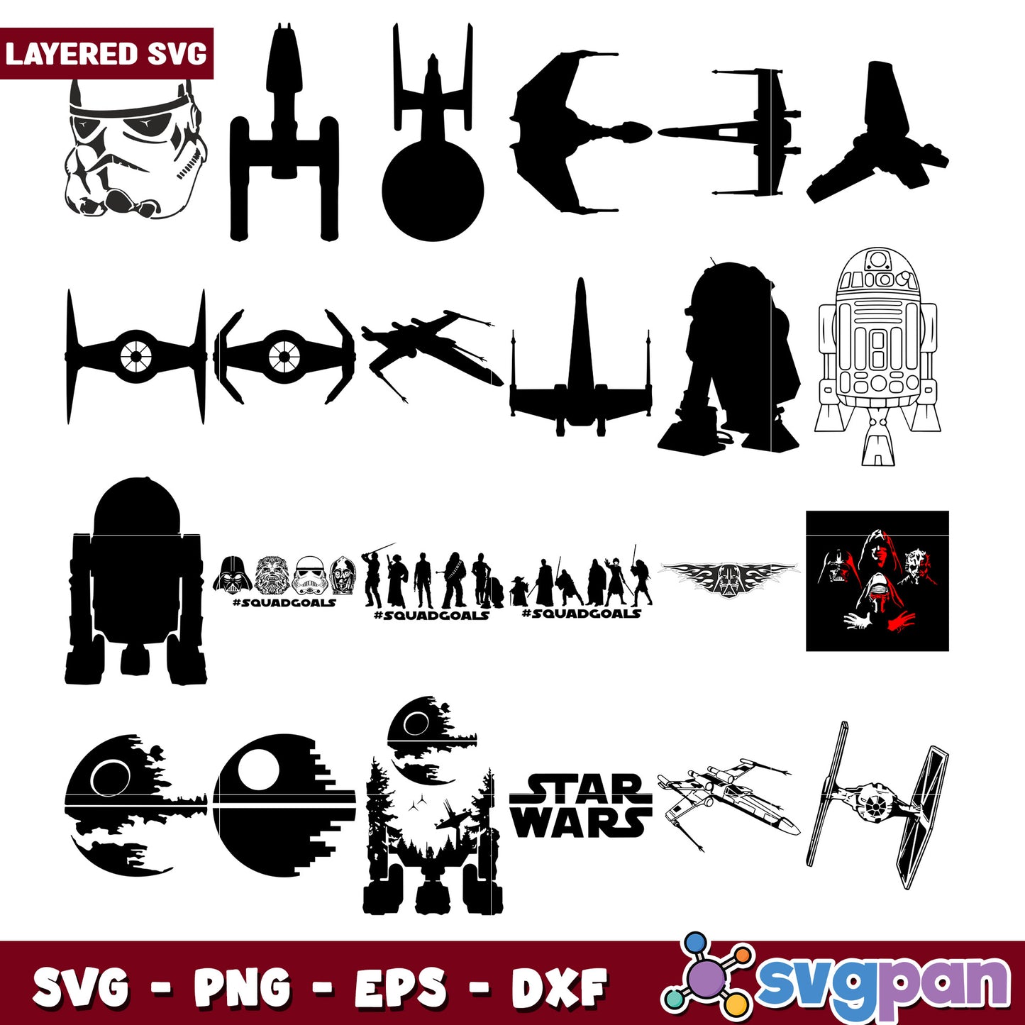 Star Wars SVG Bundle for Creative Projects and Crafts